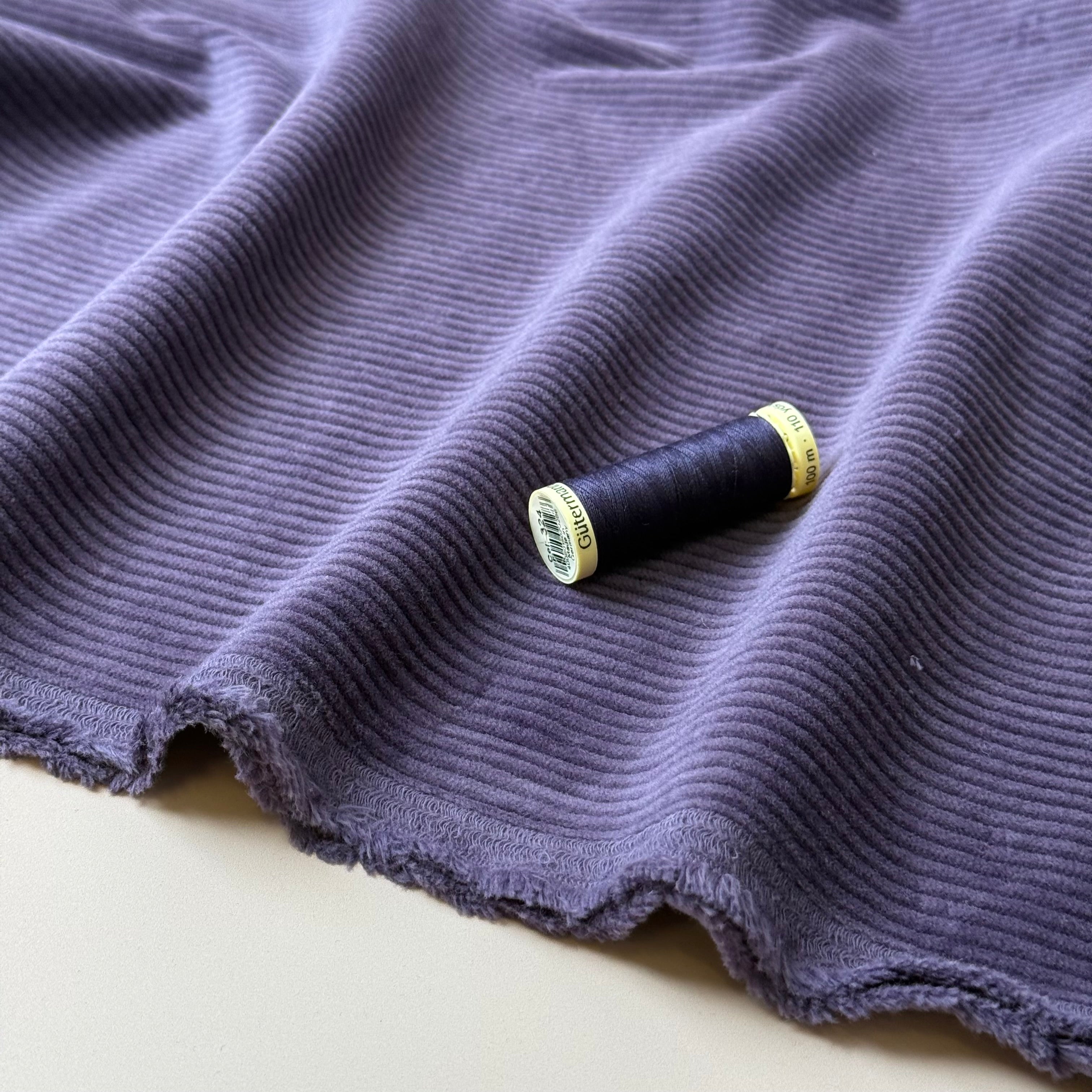 Stretch Washed Corduroy 4.5W in Purple