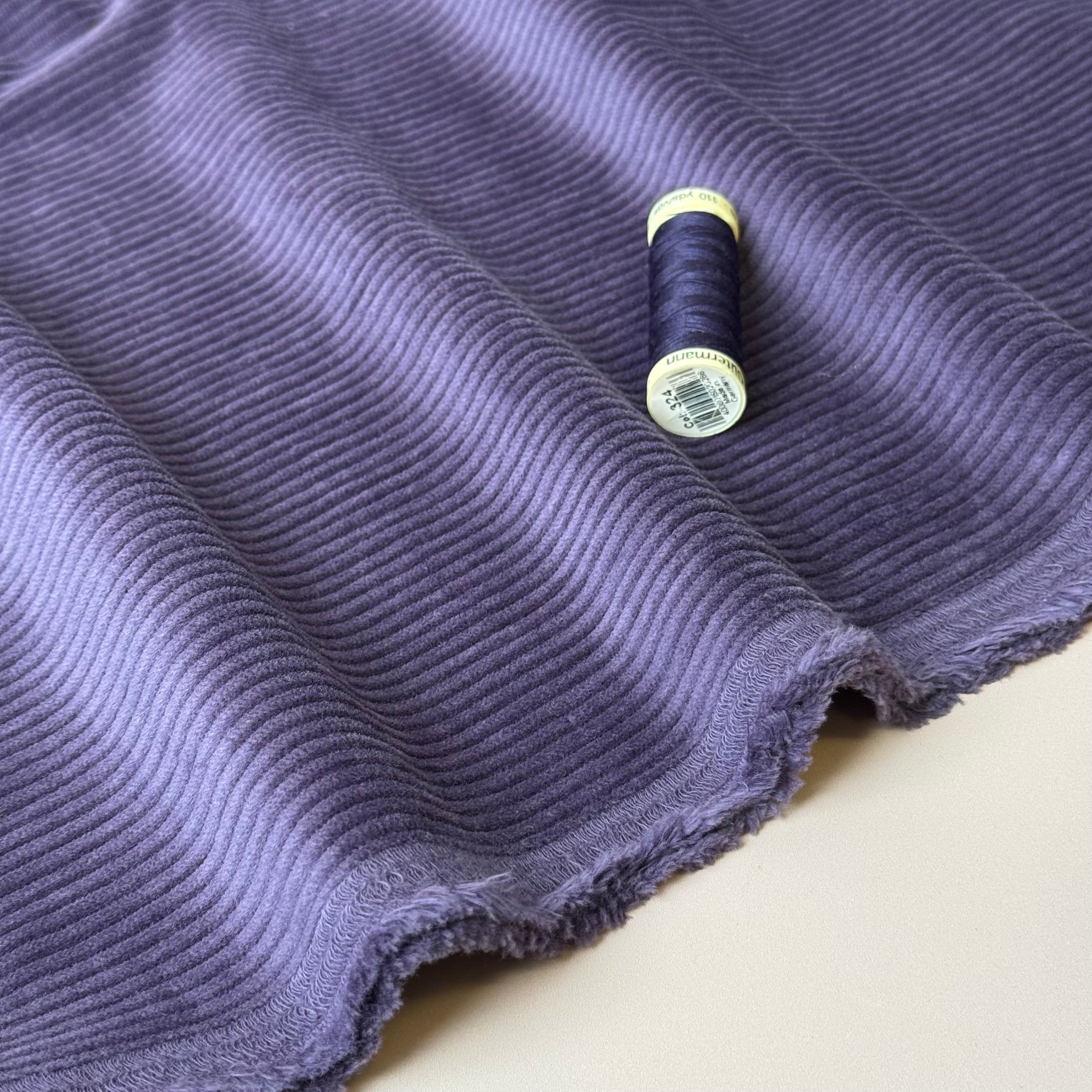 Stretch Washed Corduroy 4.5W in Purple