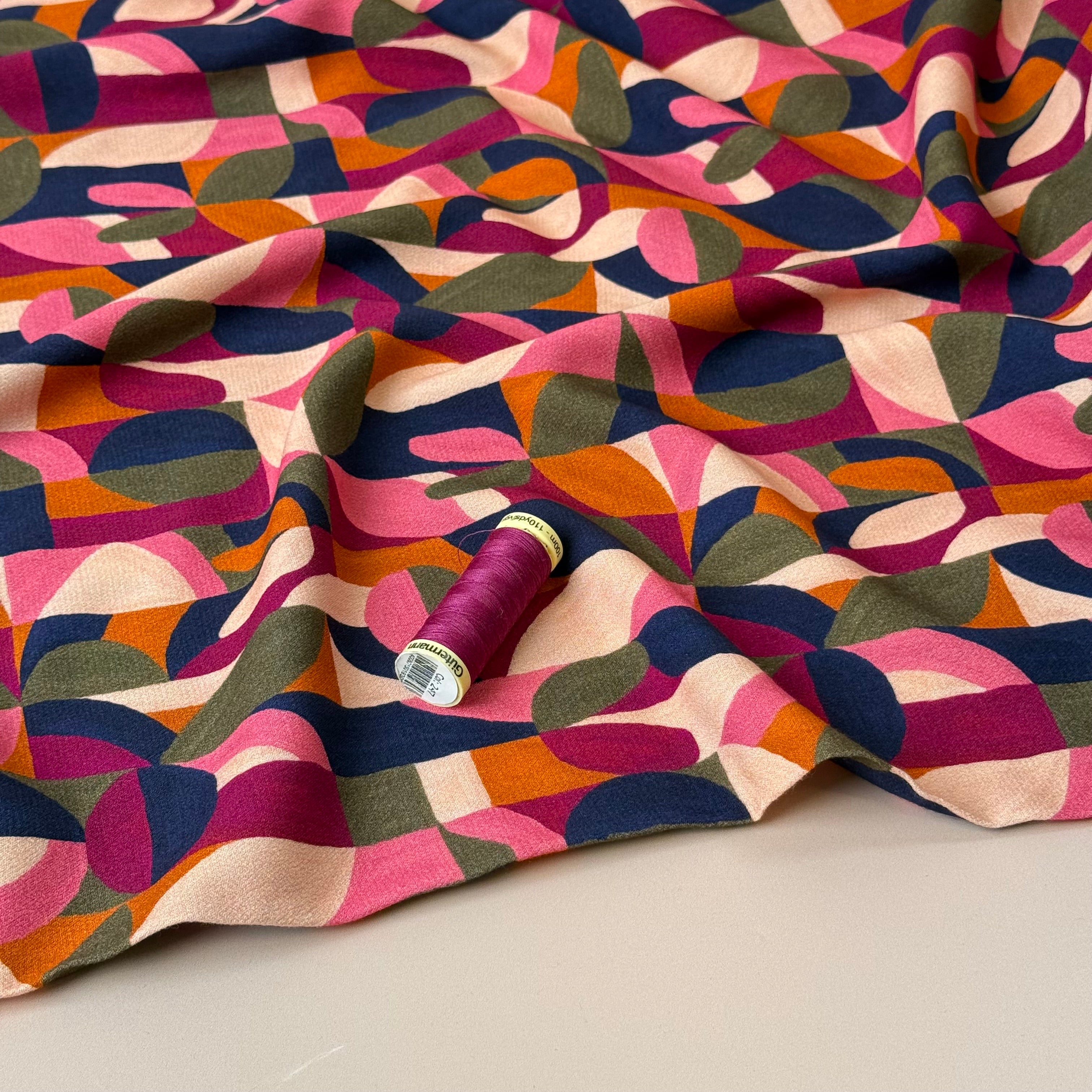 My Dress Made - Pop Art Viscose Crepe Fabric