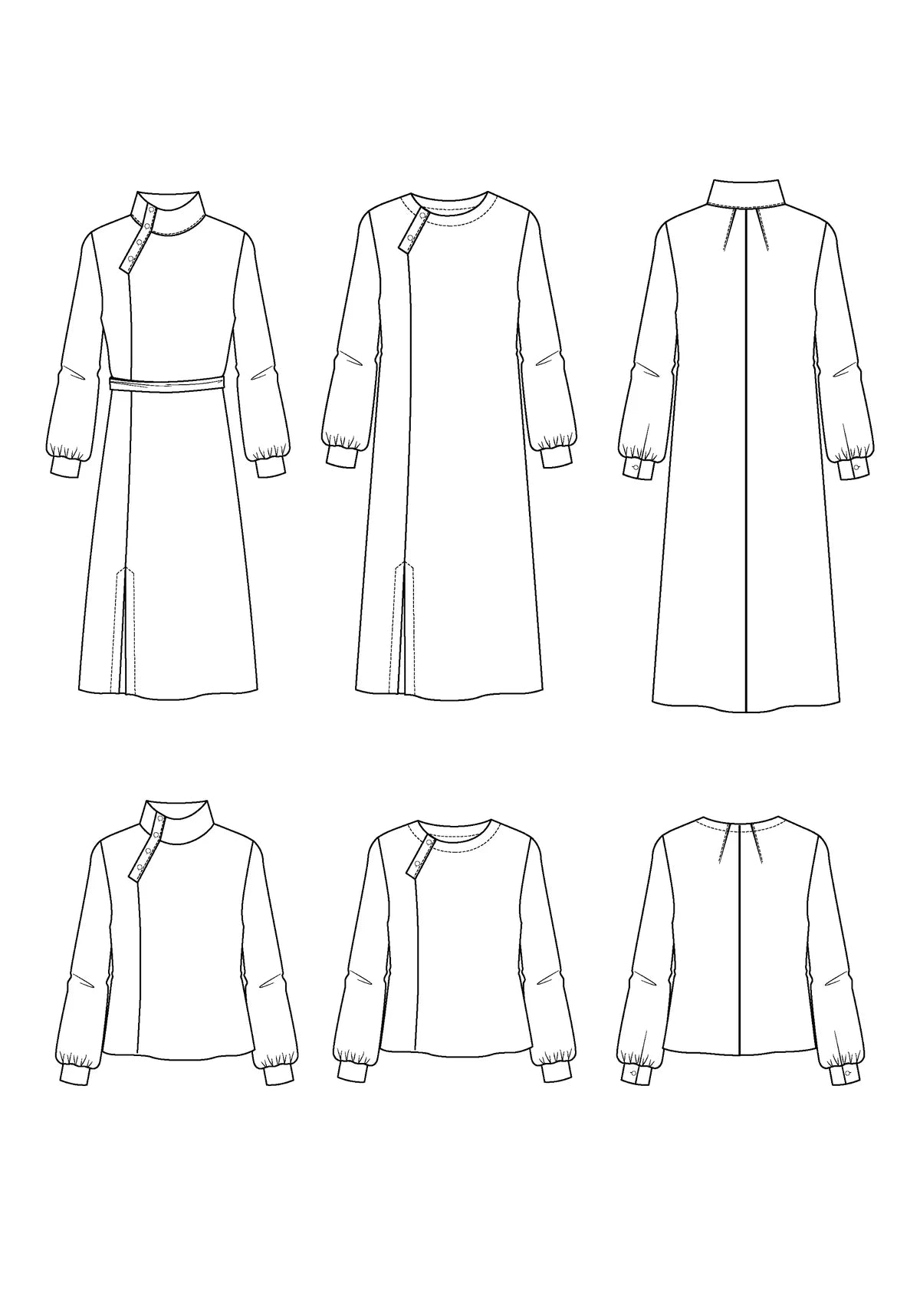 Maison Fauve - Soliflore Dress and Blouse Sewing Pattern