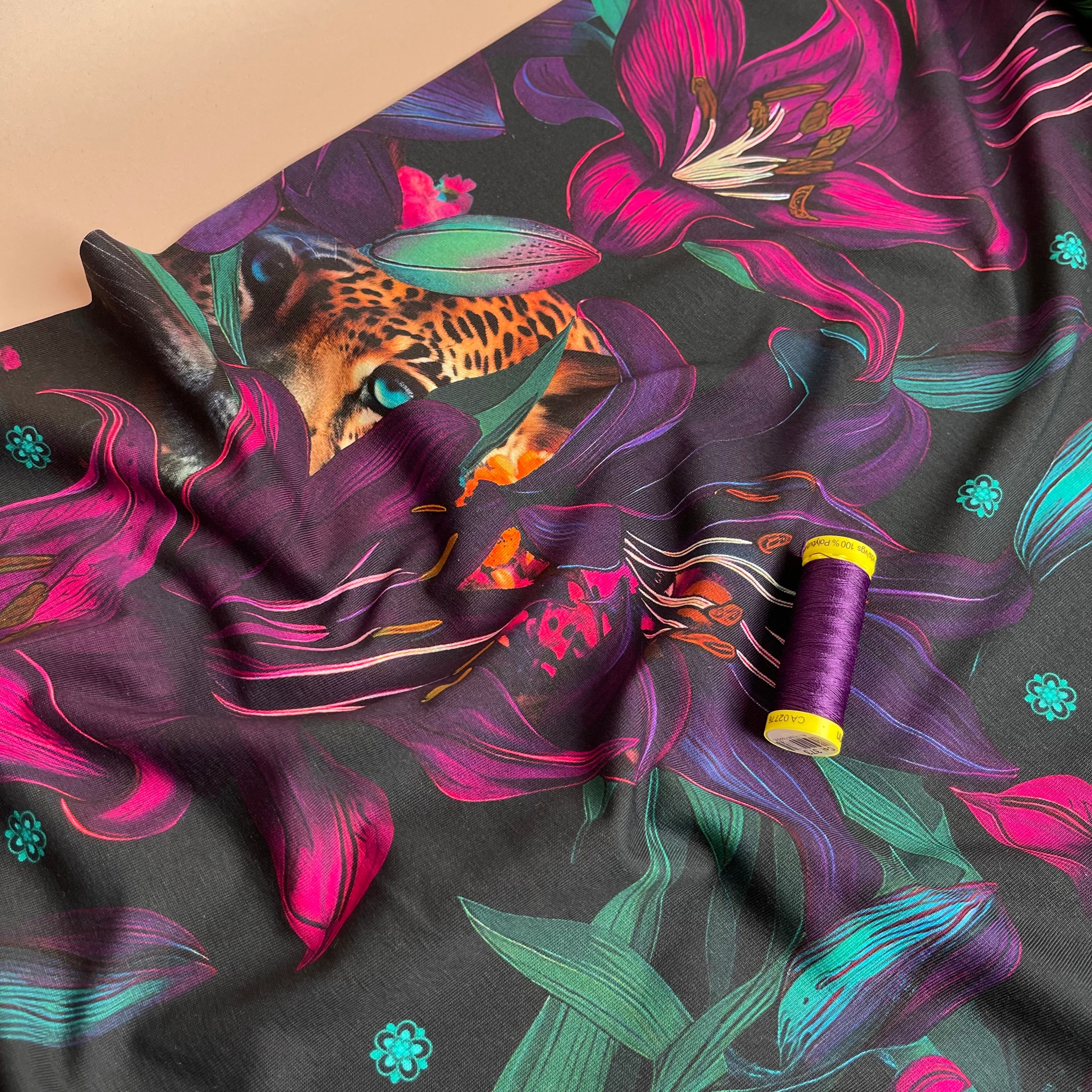 PRE-ORDER (arriving by end of Oct 2025) - Danish Design - Enchanted Garden Cotton Jersey Fabric
