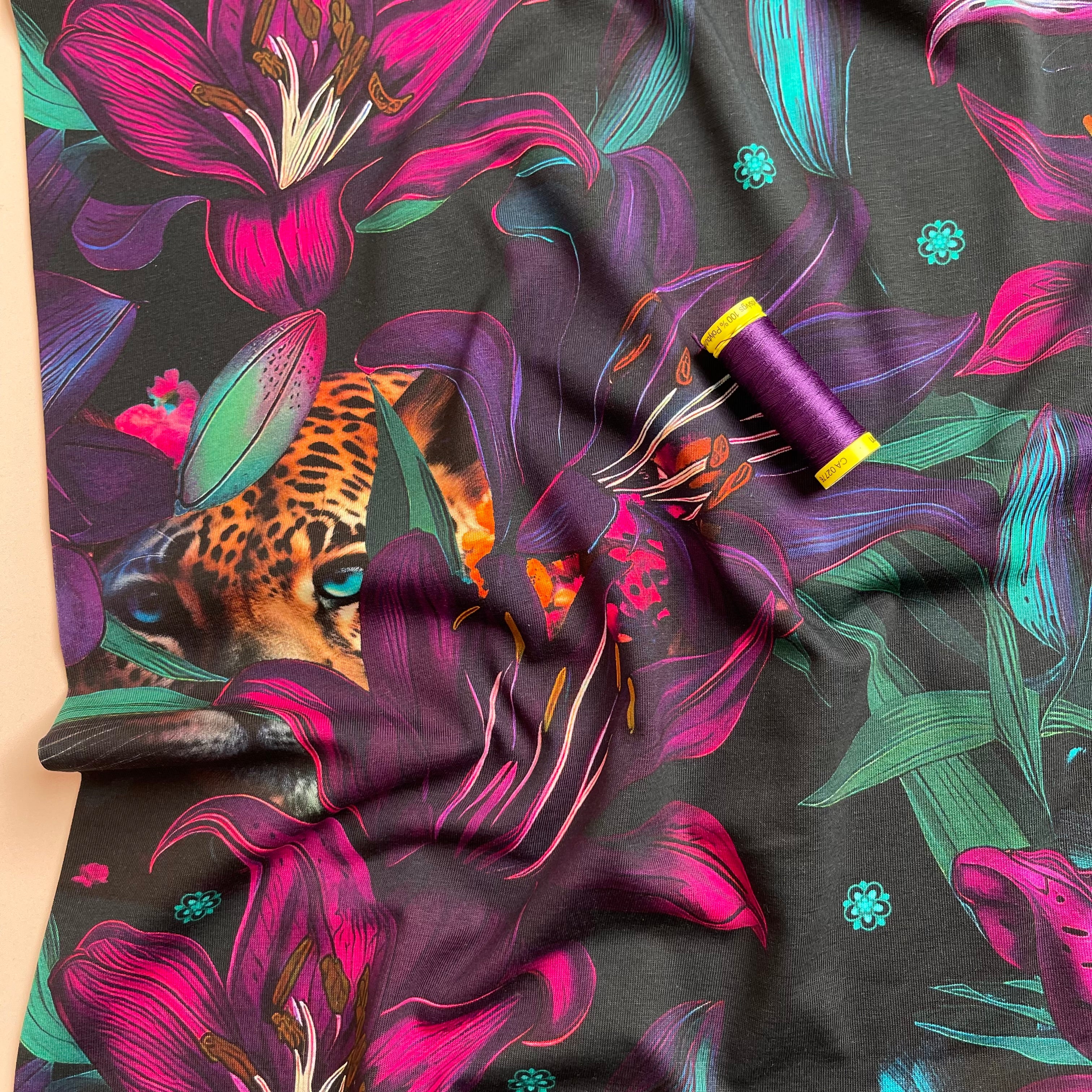 PRE-ORDER (arriving by end of Oct 2025) - Danish Design - Enchanted Garden Cotton Jersey Fabric