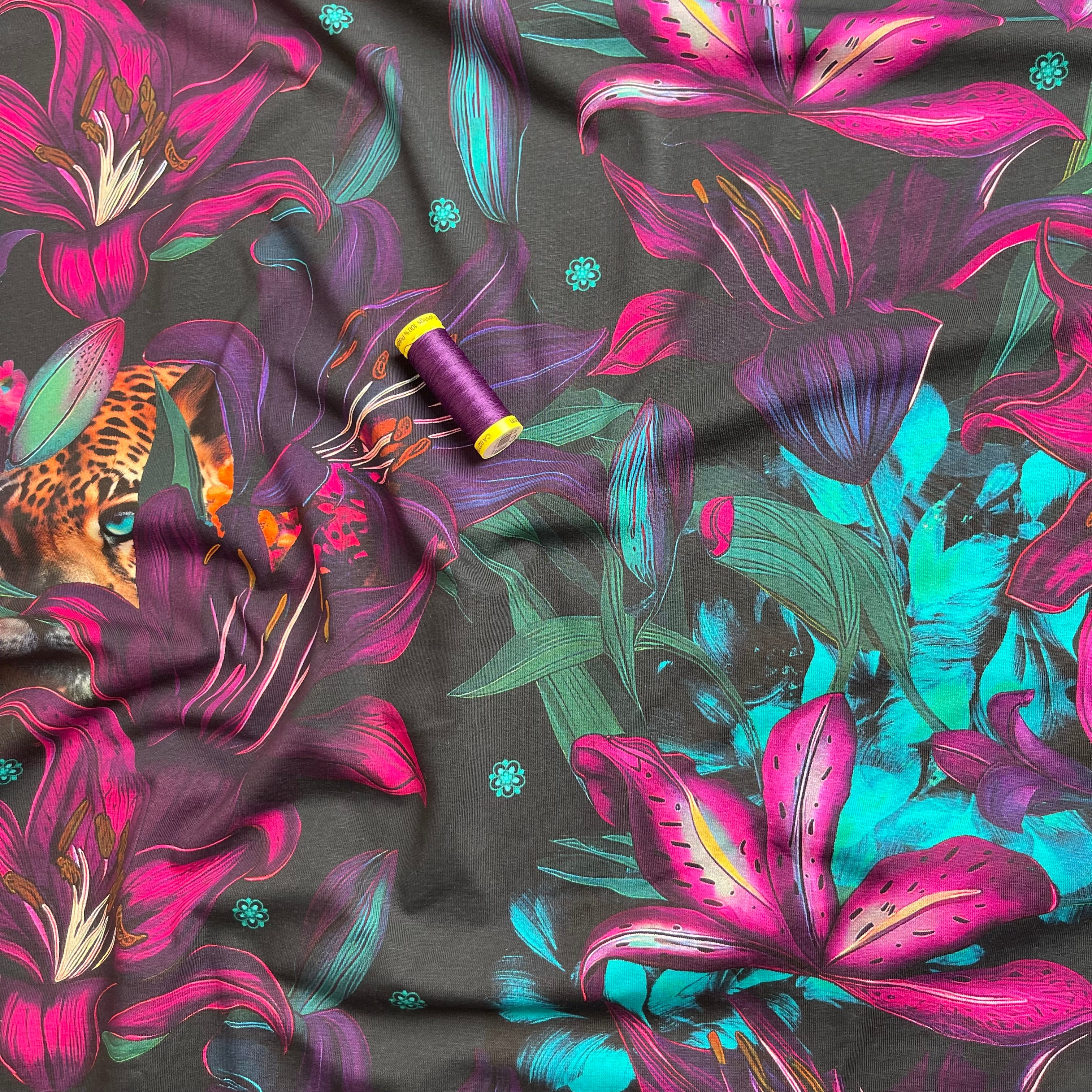 PRE-ORDER (arriving by end of Oct 2025) - Danish Design - Enchanted Garden Cotton Jersey Fabric