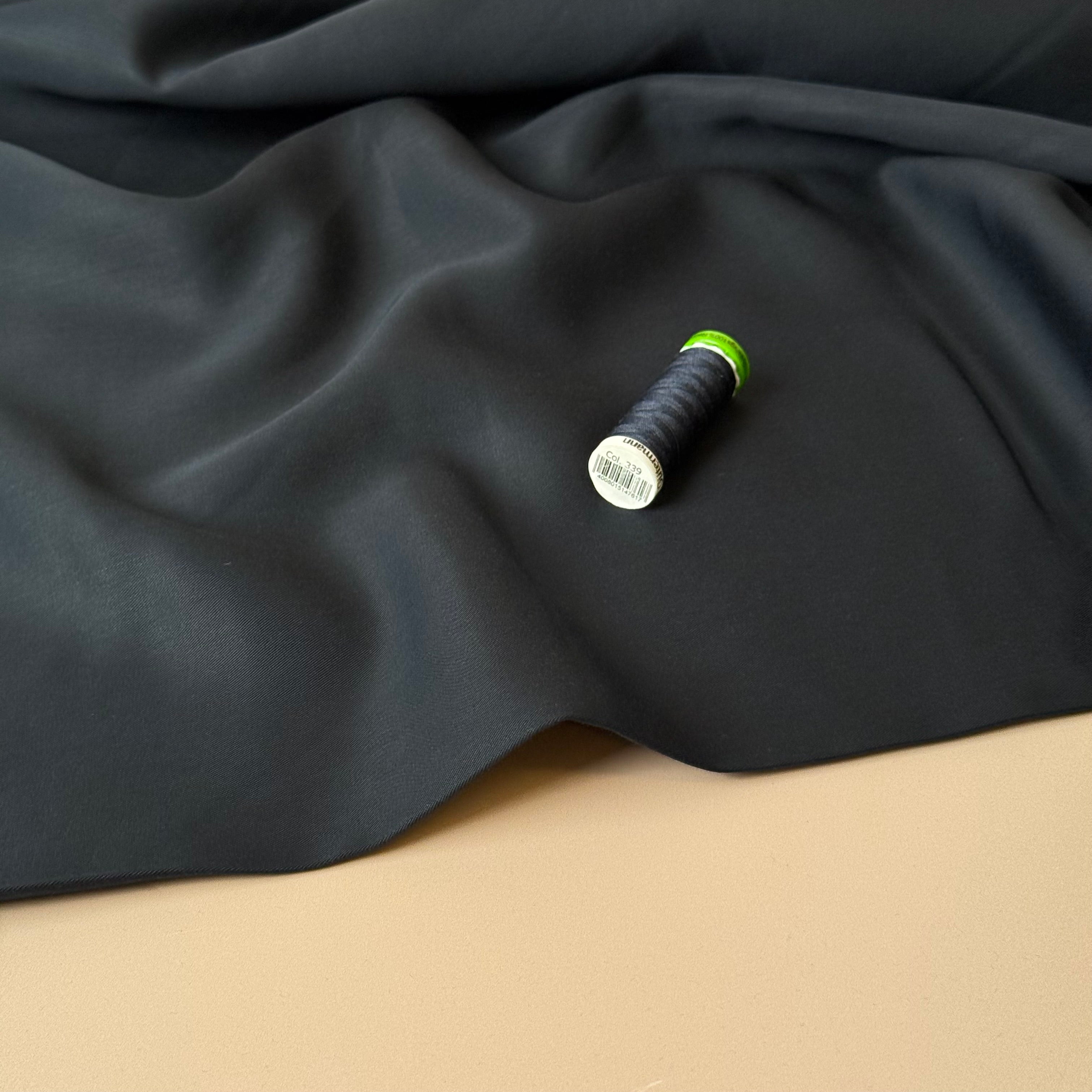 Lush in Midnight TENCEL™ Lyocell Sandwashed Twill