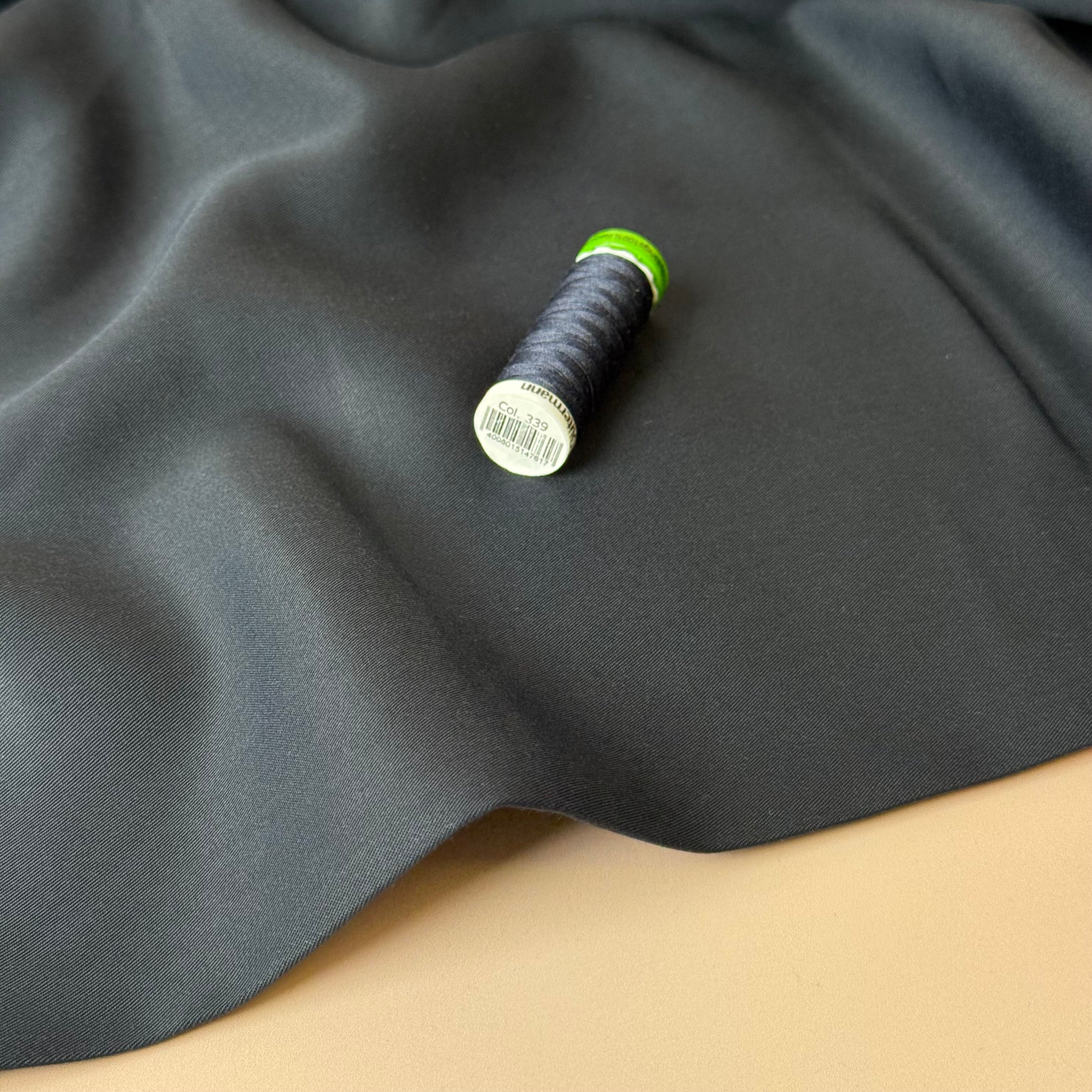 Lush in Midnight TENCEL™ Lyocell Sandwashed Twill