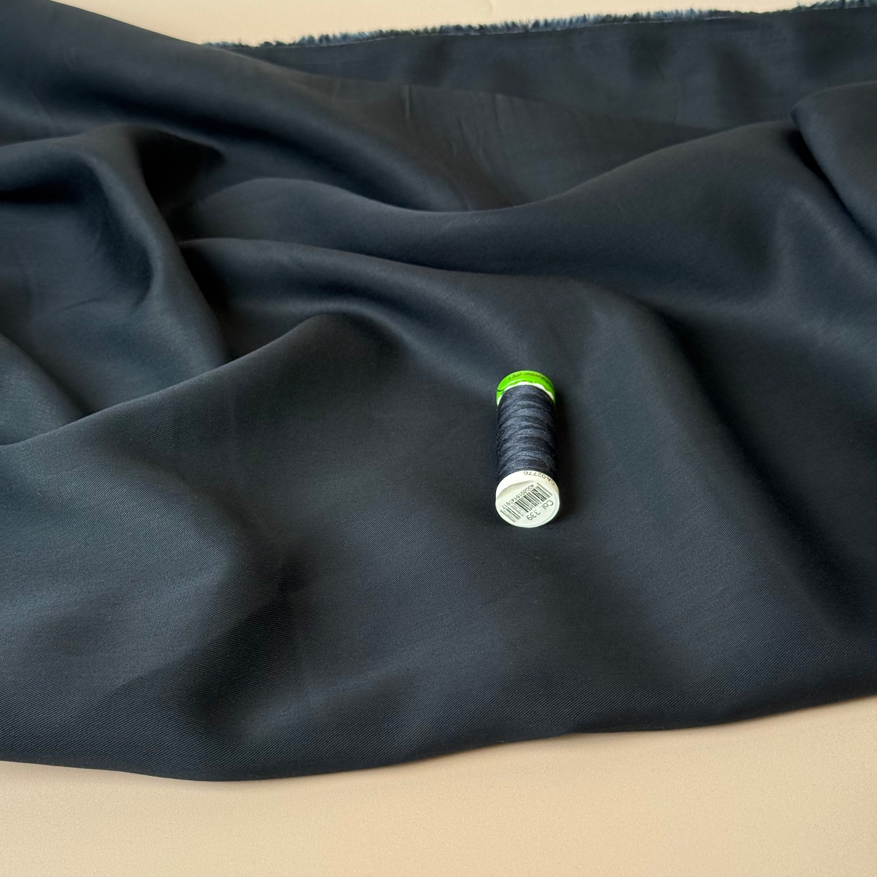 Lush in Midnight TENCEL™ Lyocell Sandwashed Twill