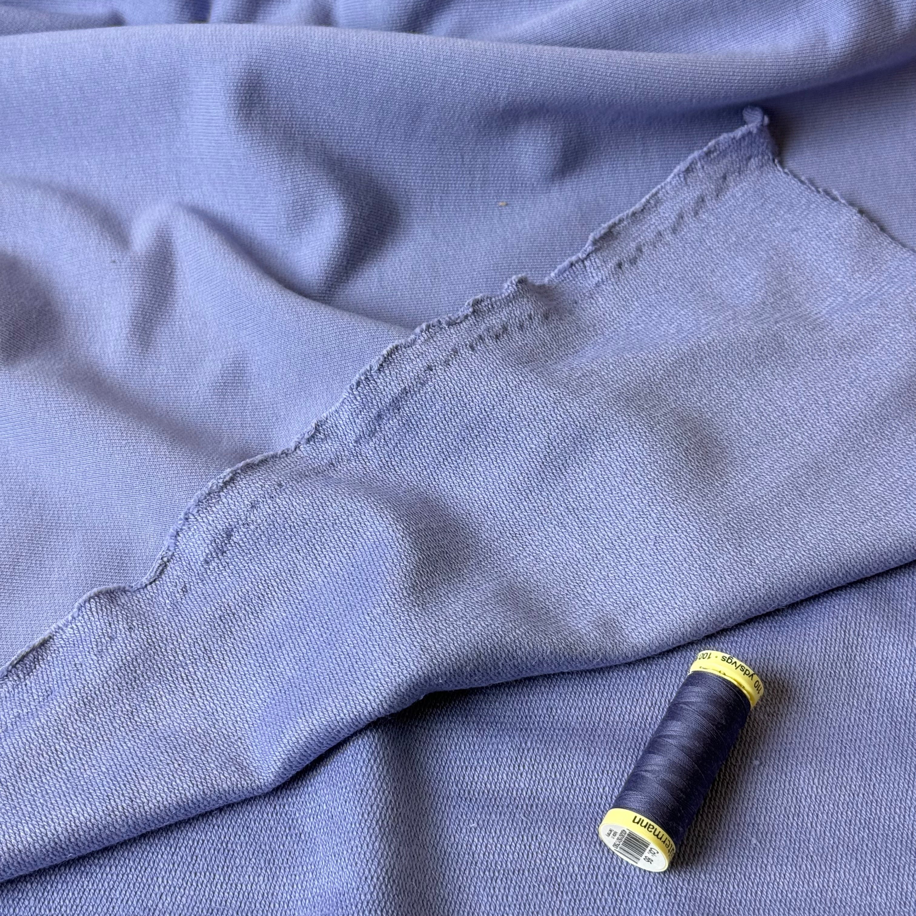 Deadstock Pure Cotton French Terry in Lavender
