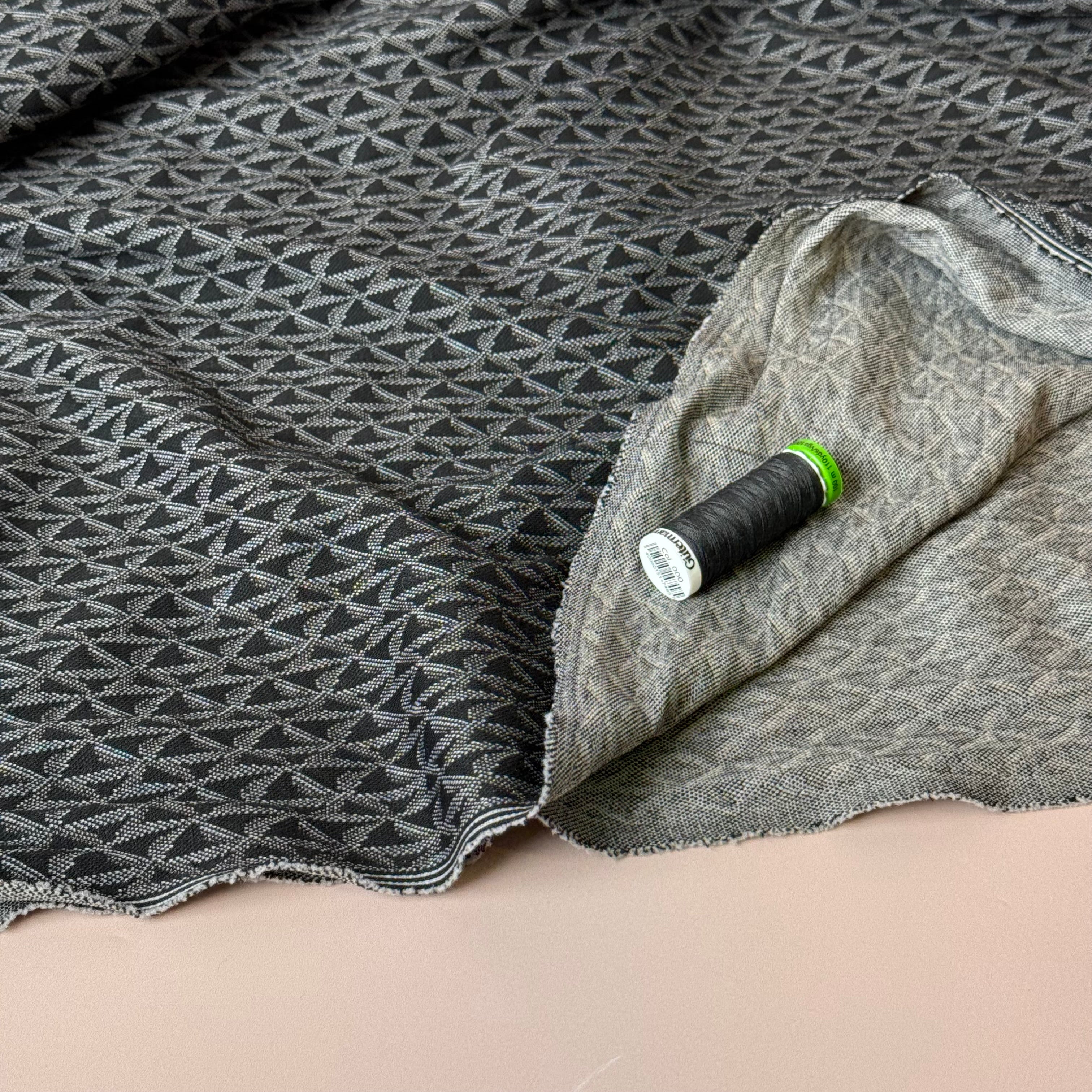 Retro Stars Silver Yarn Dyed Jacquard Knit