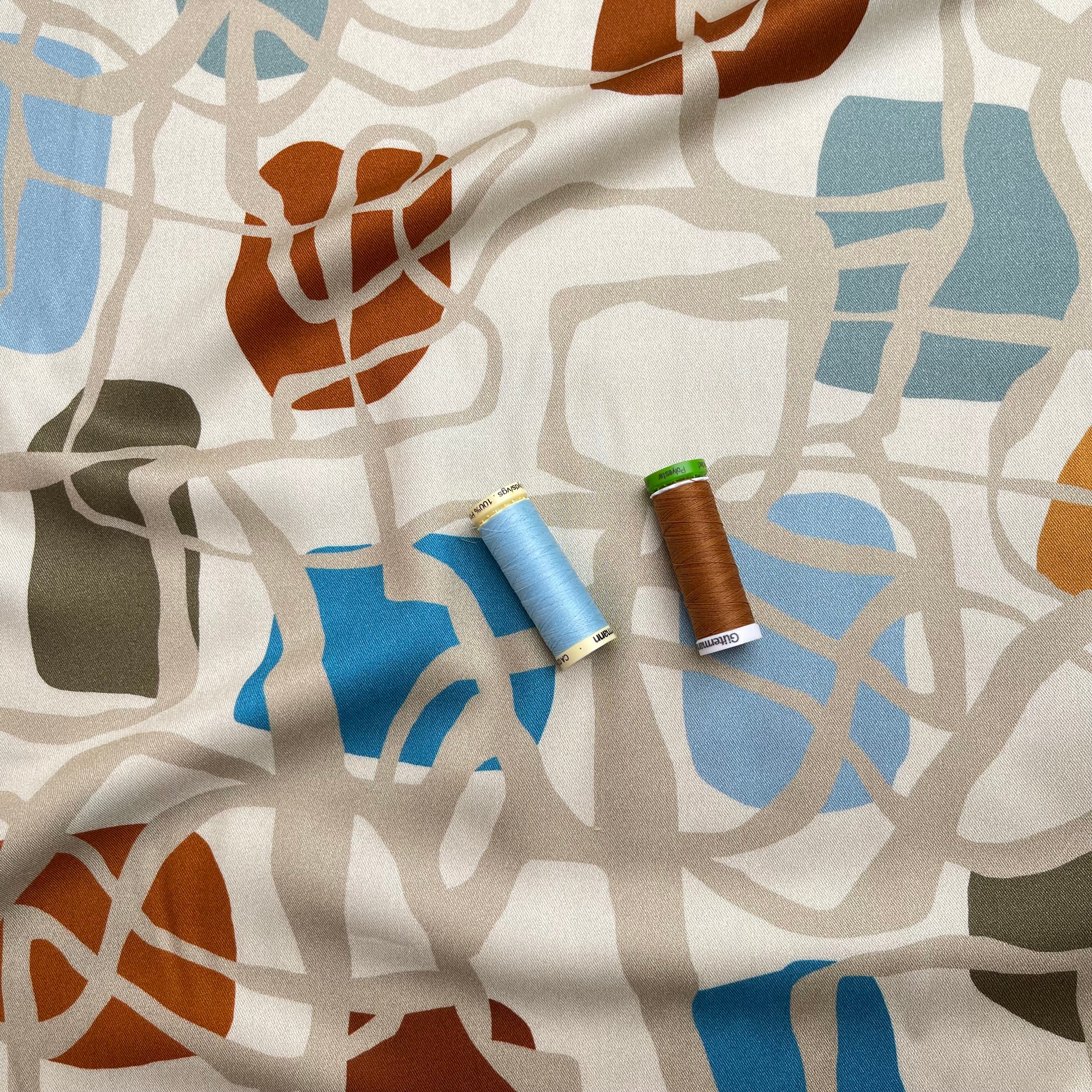 Light & Lush - Coastal Journey Viscose Twill Fabric