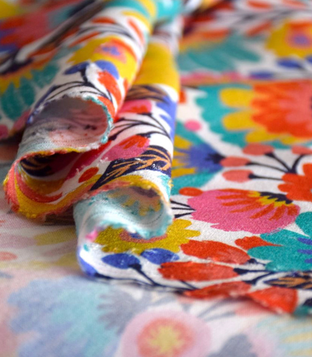 Cousette - Phoenix Flowers Viscose Fabric