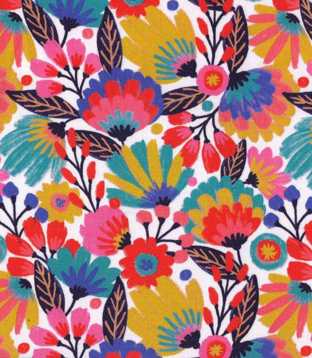 Cousette - Phoenix Flowers Viscose Fabric