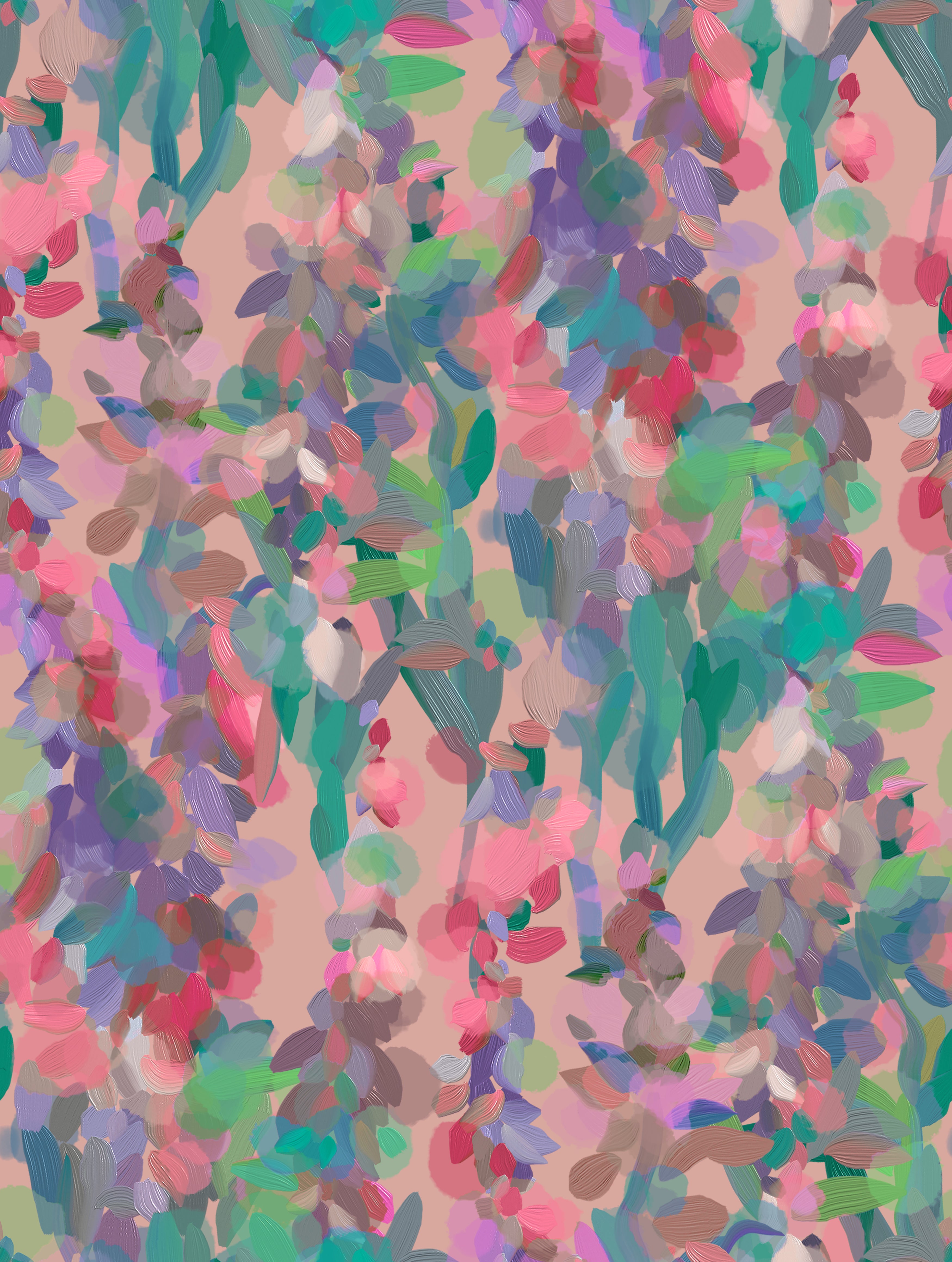 Summer Party - Lupine Petals Blush ECOVERO™ Viscose
