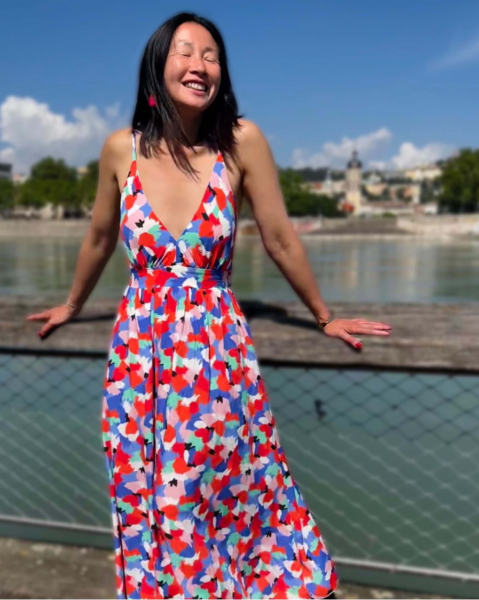 My Dress Made - Cherry Viscose Poplin Fabric