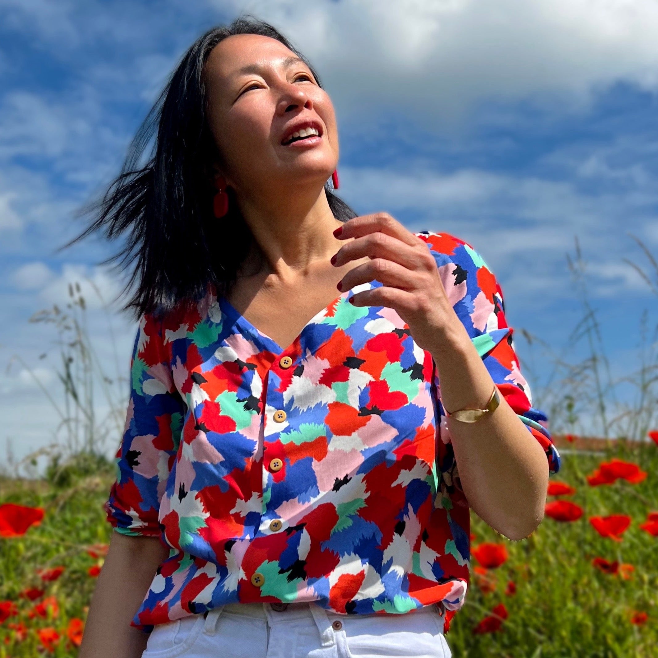 My Dress Made - Cherry Viscose Poplin Fabric