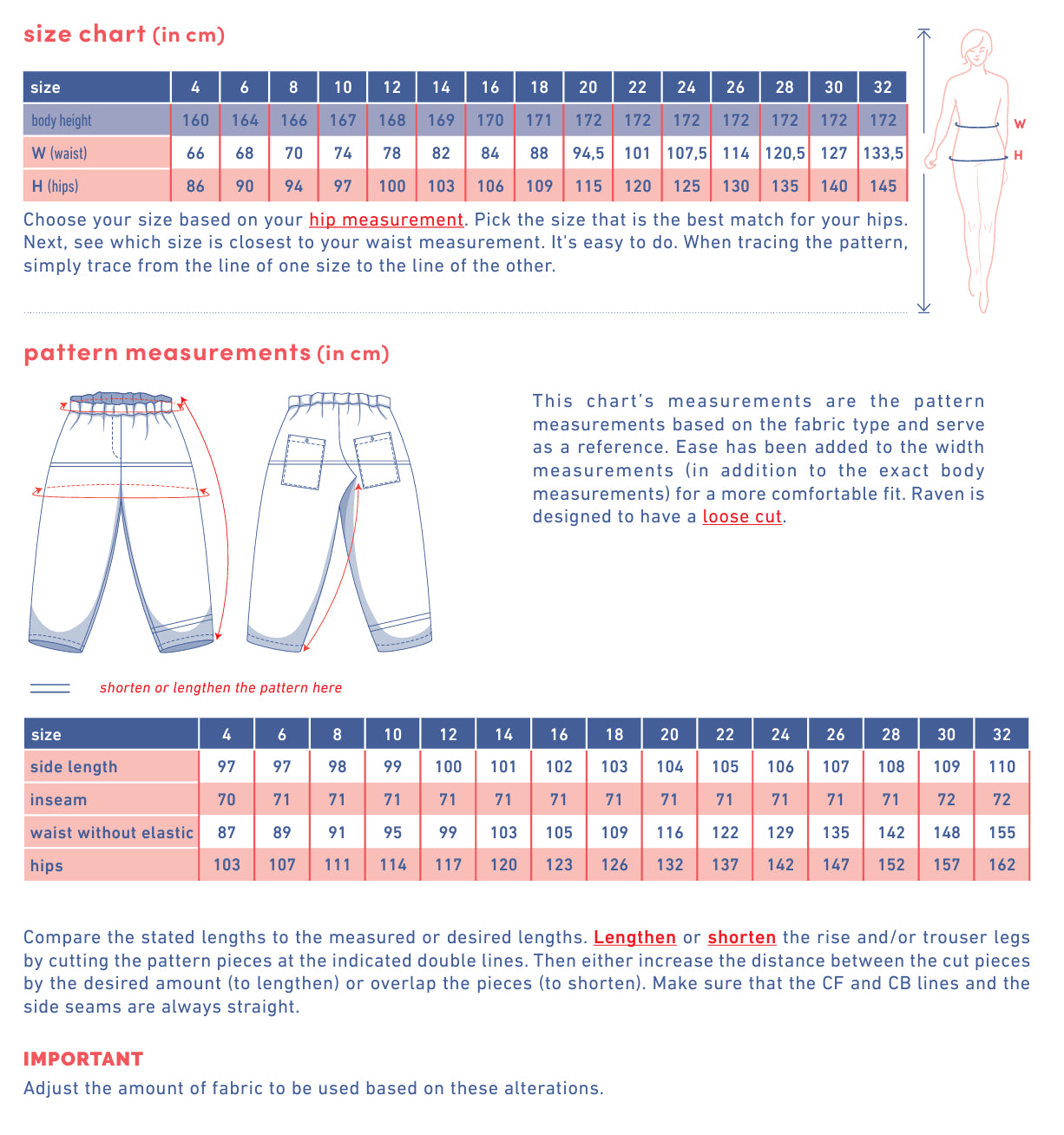 Fibre Mood - RAVEN Trousers Sewing Pattern