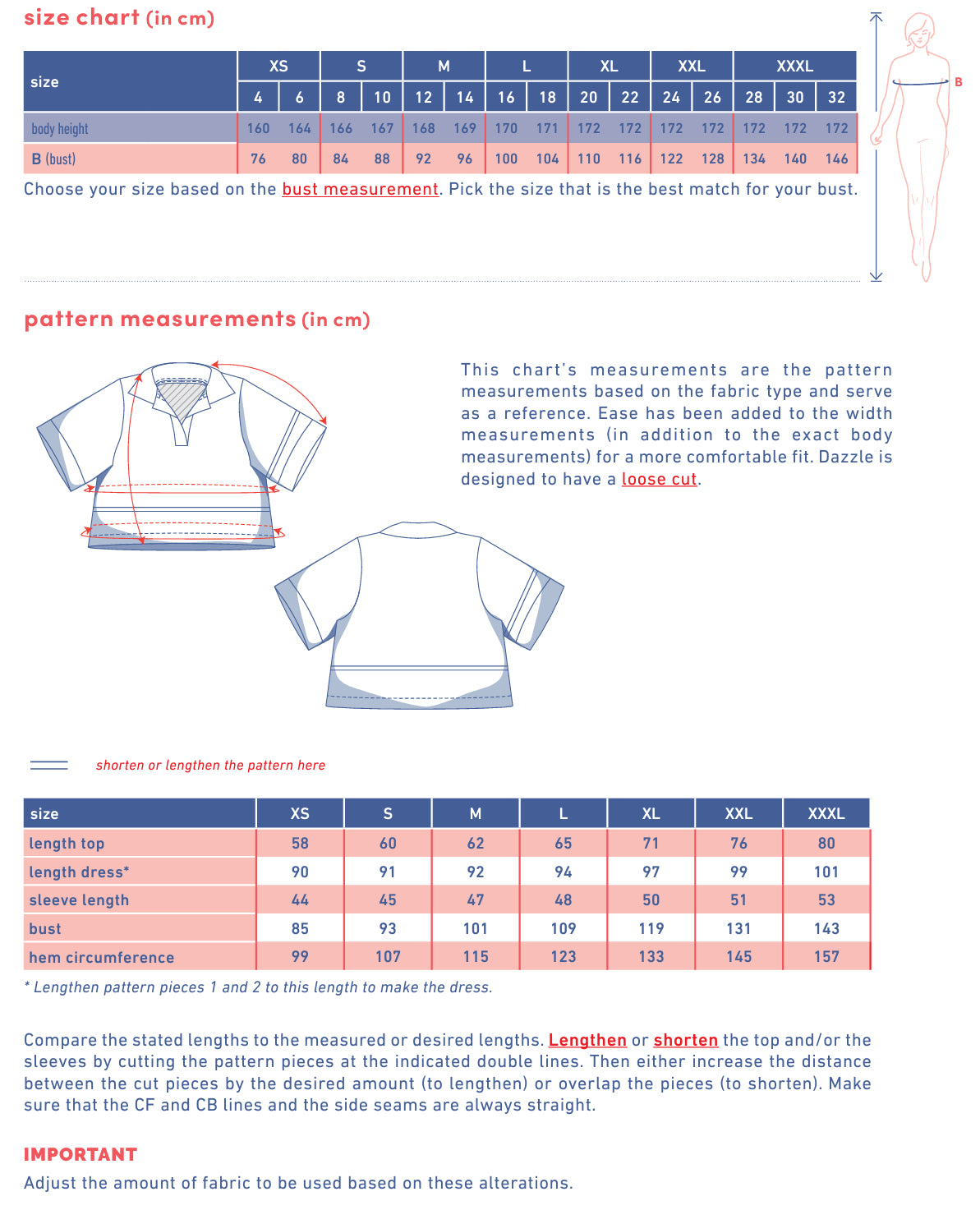 Fibre Mood - DAZZLE Top Sewing Pattern