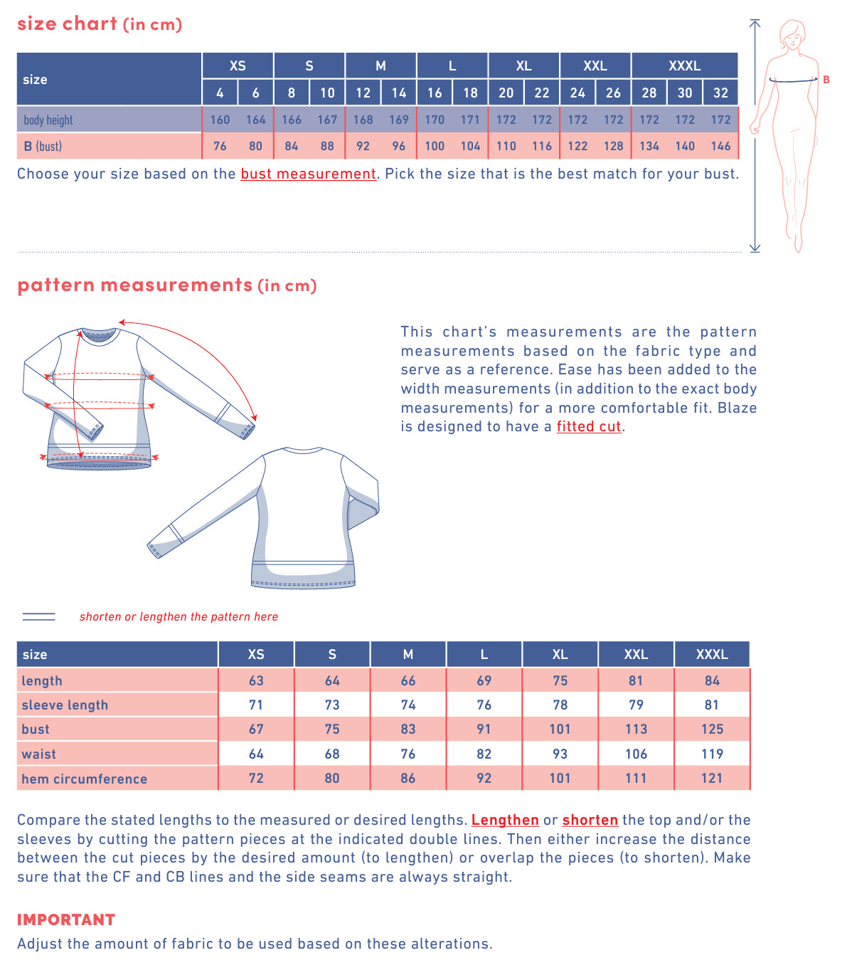 Fibre Mood - BLAZE Top Sewing Pattern