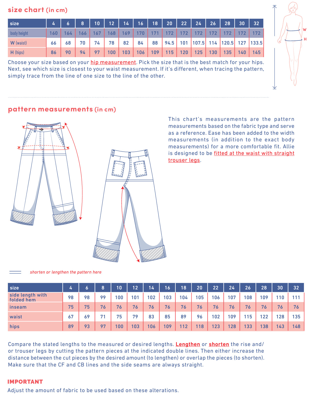 Fibre Mood - ALLIE Jeans Sewing Pattern