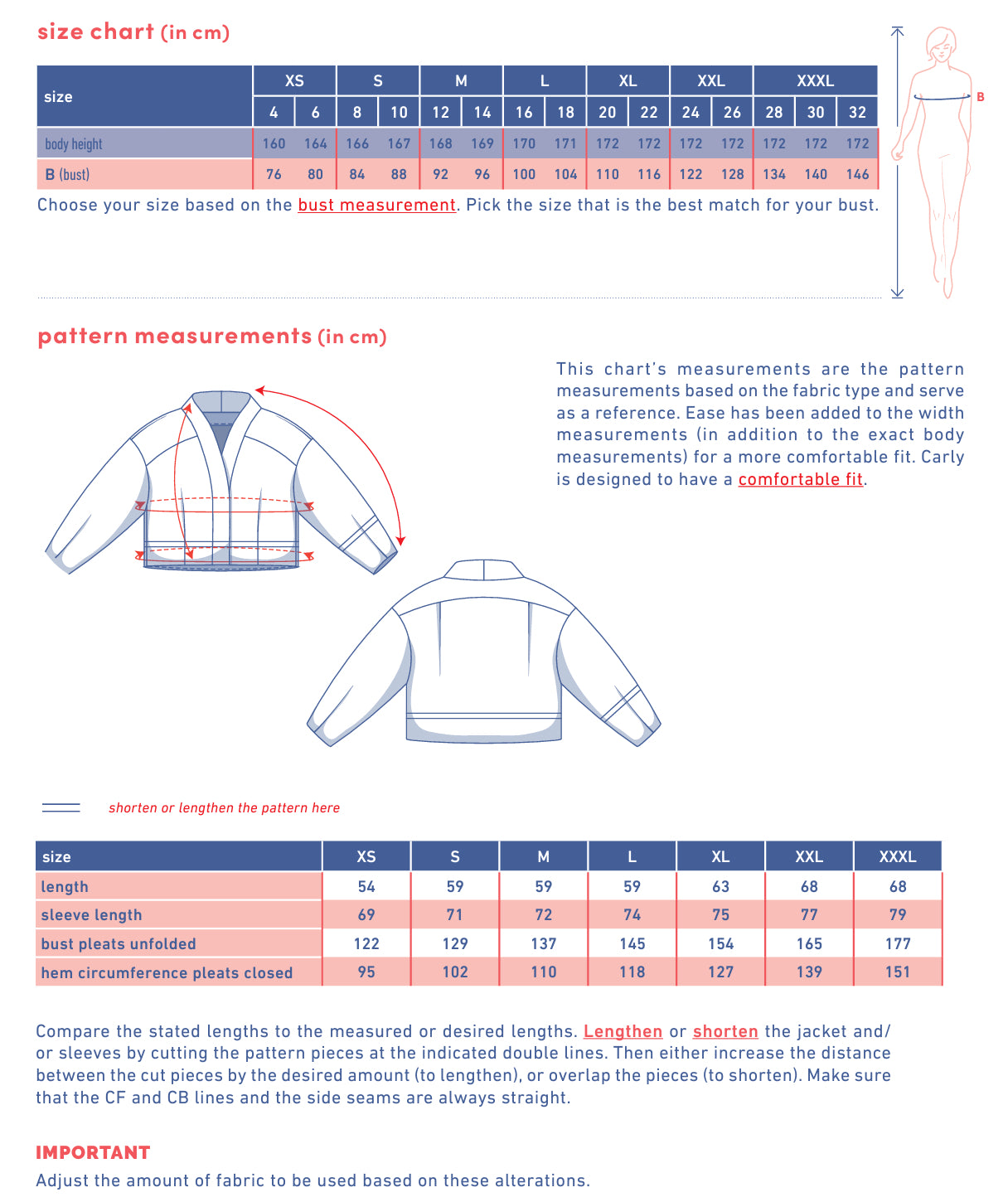 Fibre Mood - CARLY Jacket Sewing Pattern