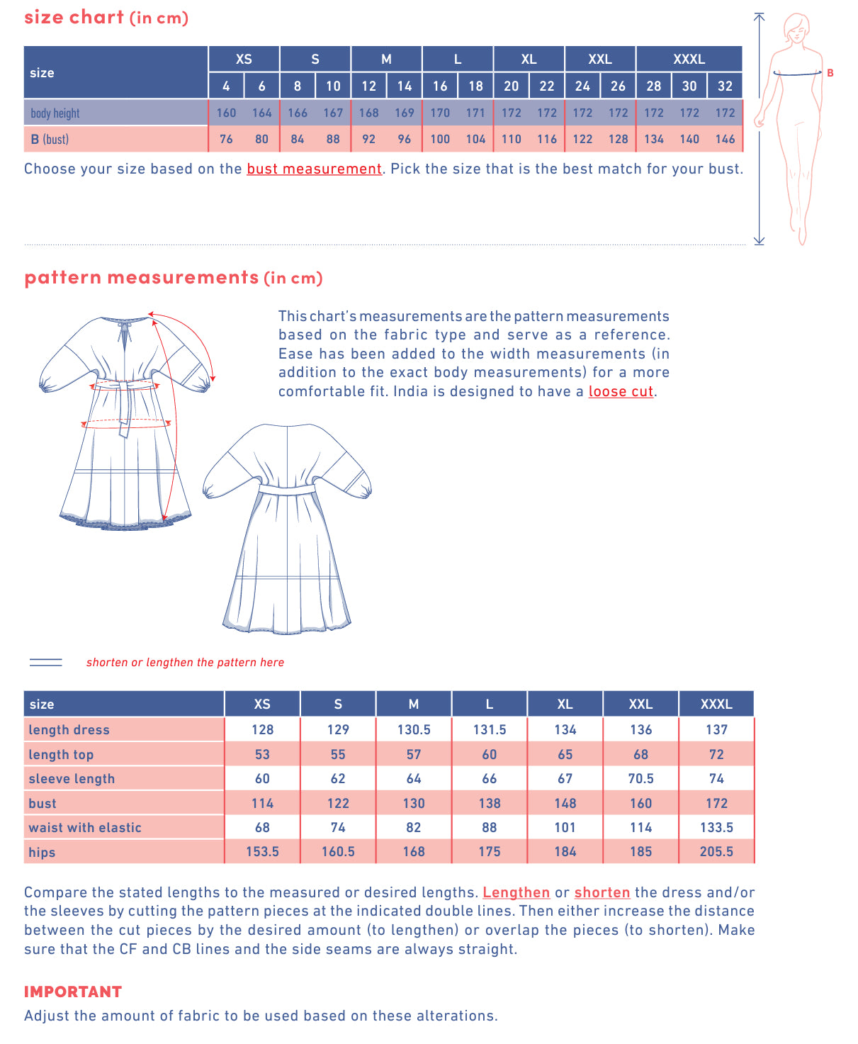 Fibre Mood - INDIA Dress & Top Sewing Pattern