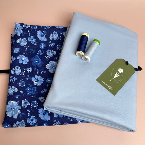 Make an Outfit Colour Bundle - Floral Pure Linen & Cotton Jersey