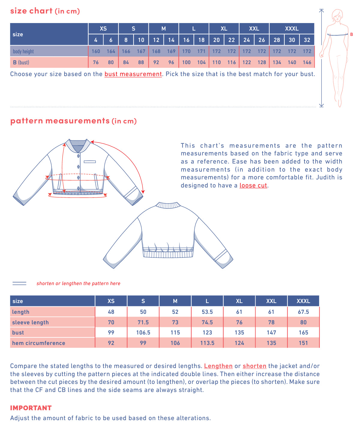 Fibre Mood - JUDITH Jacket Sewing Pattern