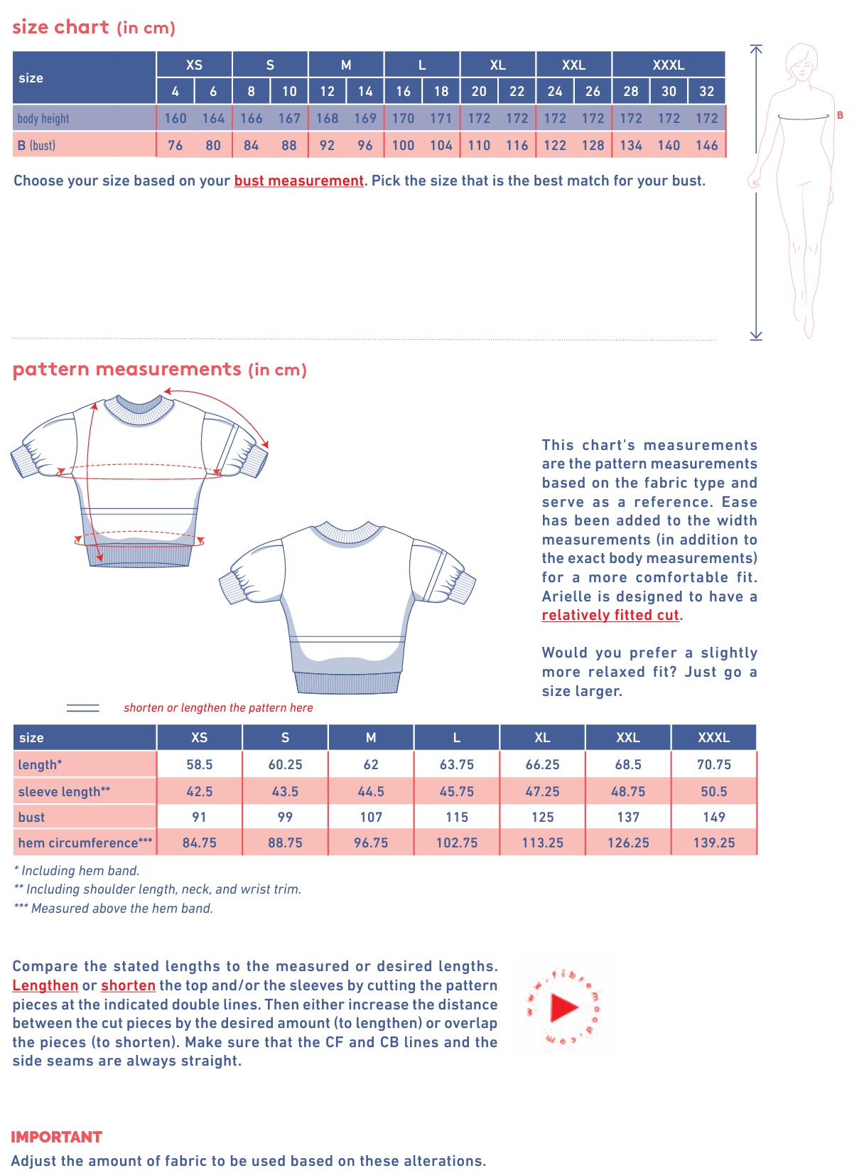 Fibre Mood - ARIELLE Top Sewing Pattern