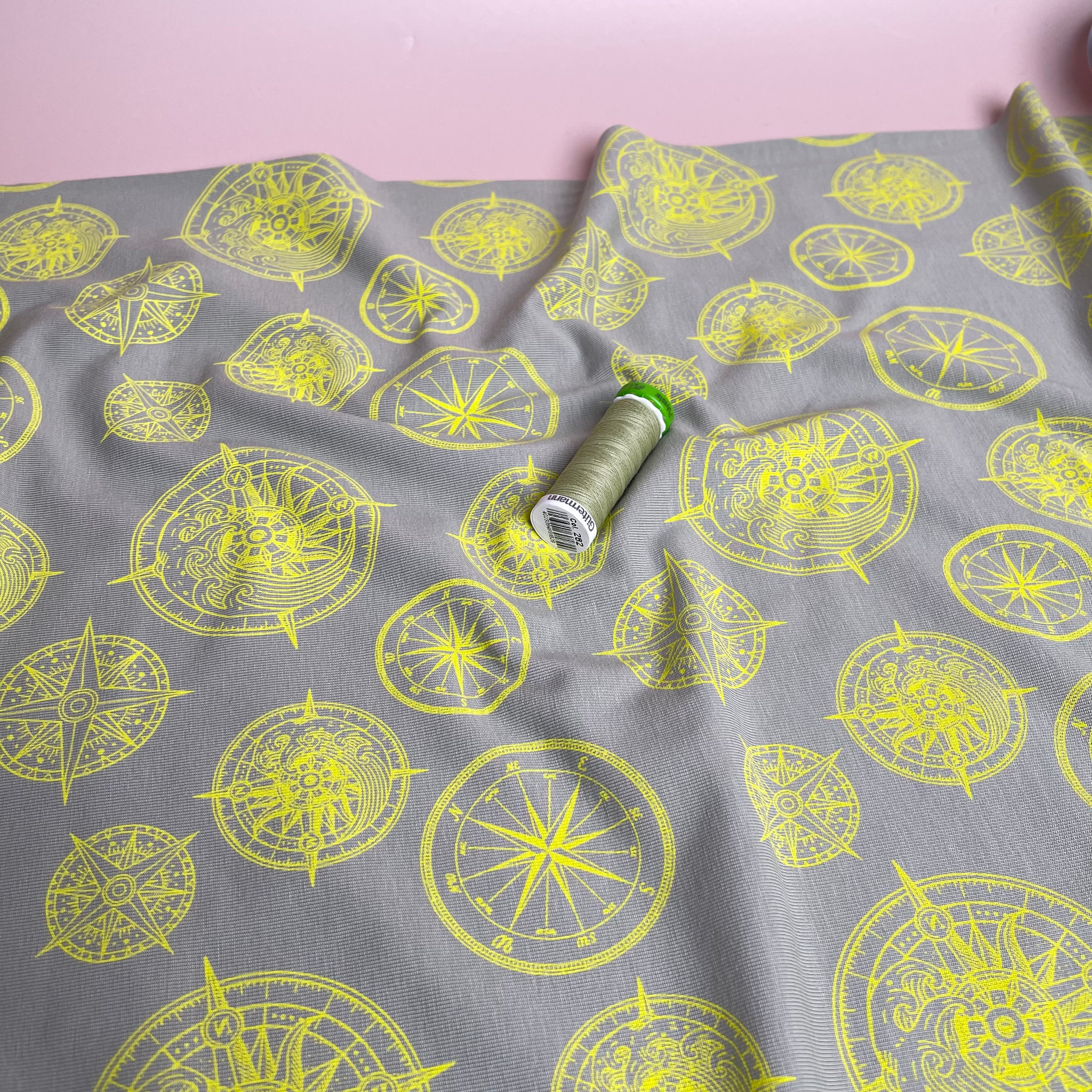 Compass Cotton Jersey in Olive