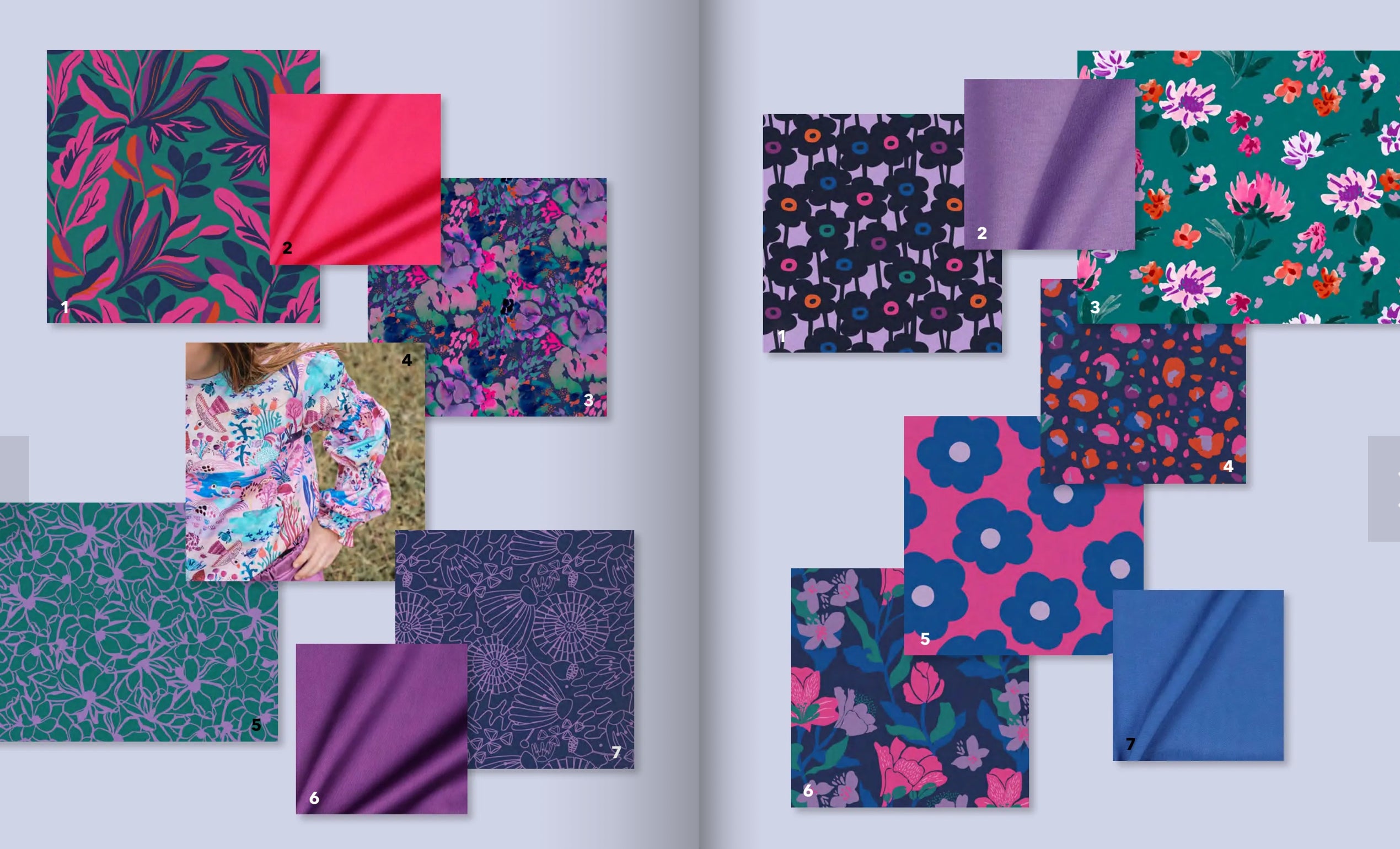 Nerida Hansen - Magnolia Petrol Cotton Sateen Fabric