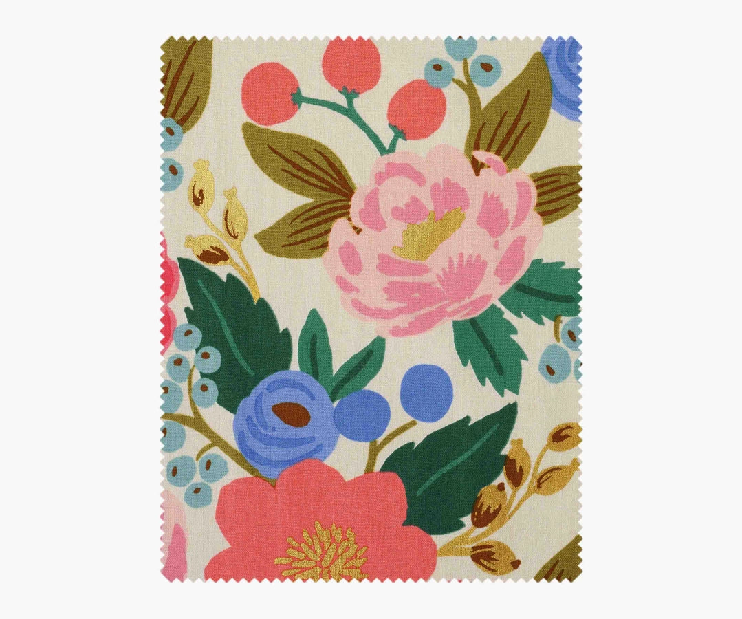 Rifle Paper Co - Vintage Blossom Cream Metallic Canvas from Vintage Garden