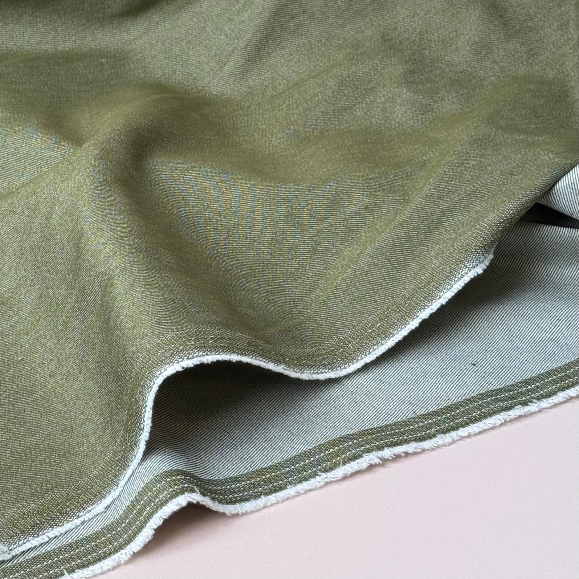 Vintage Stretch Denim in Olive