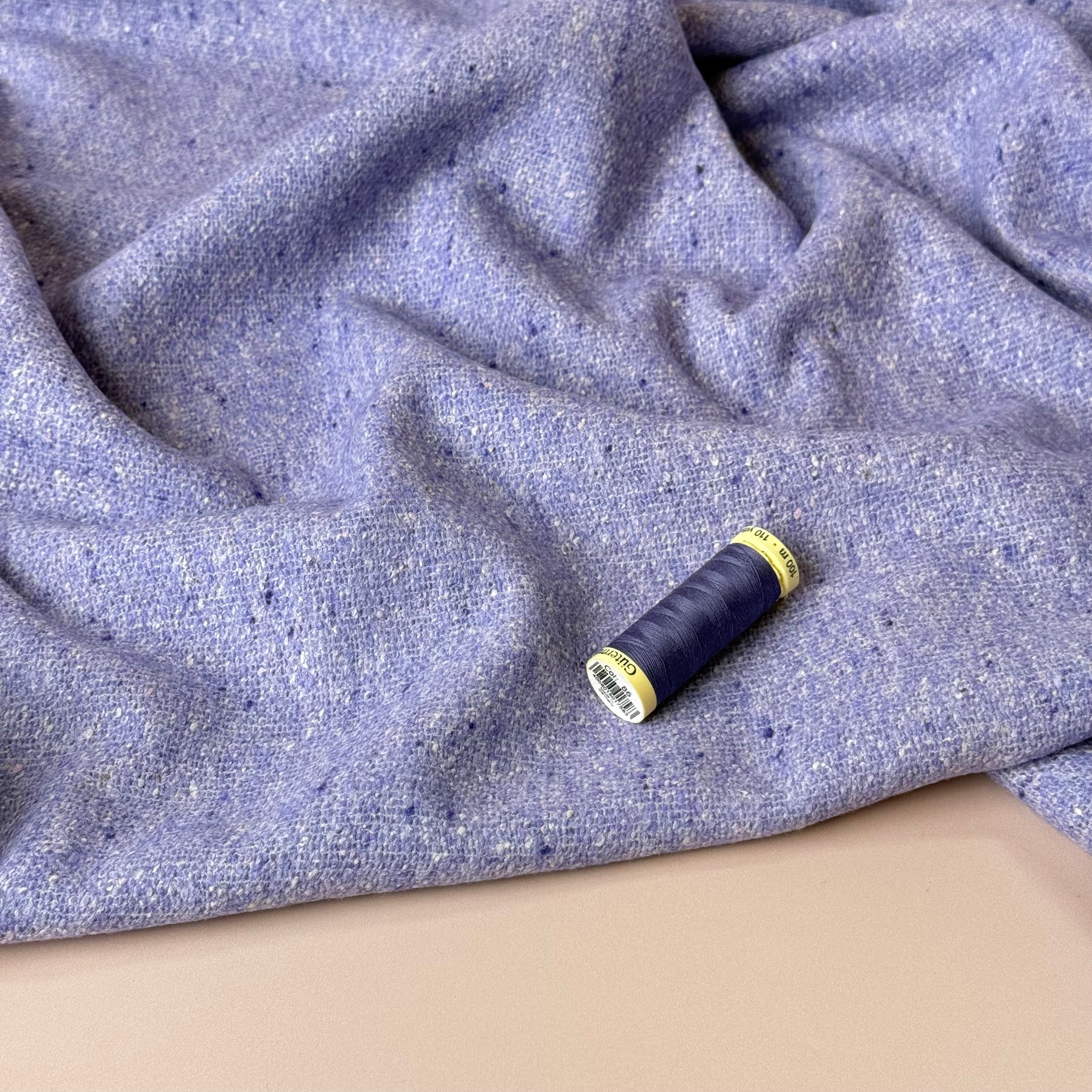 Deadstock Wool & Silk Blend Boucle Fabric