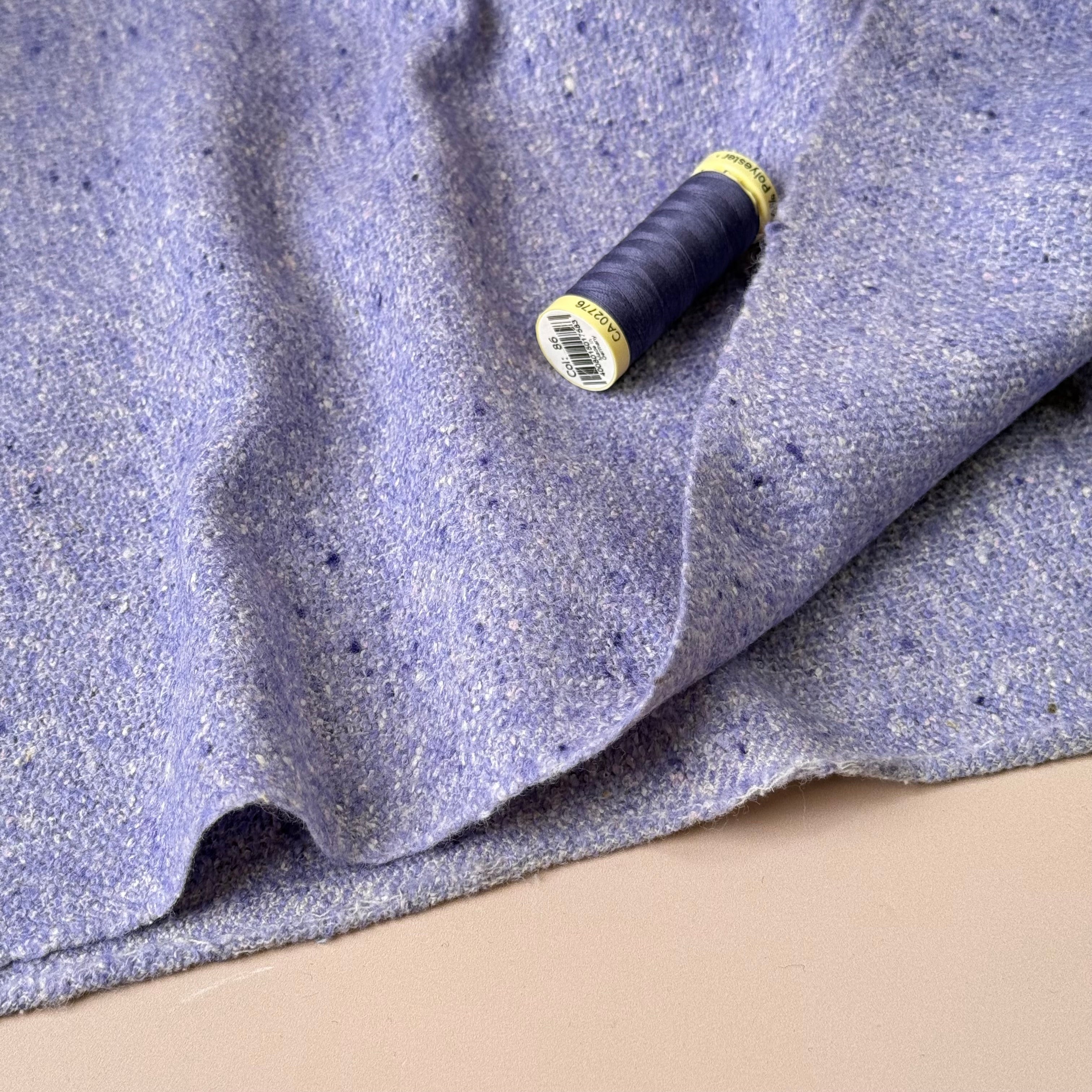 Deadstock Wool & Silk Blend Boucle Fabric