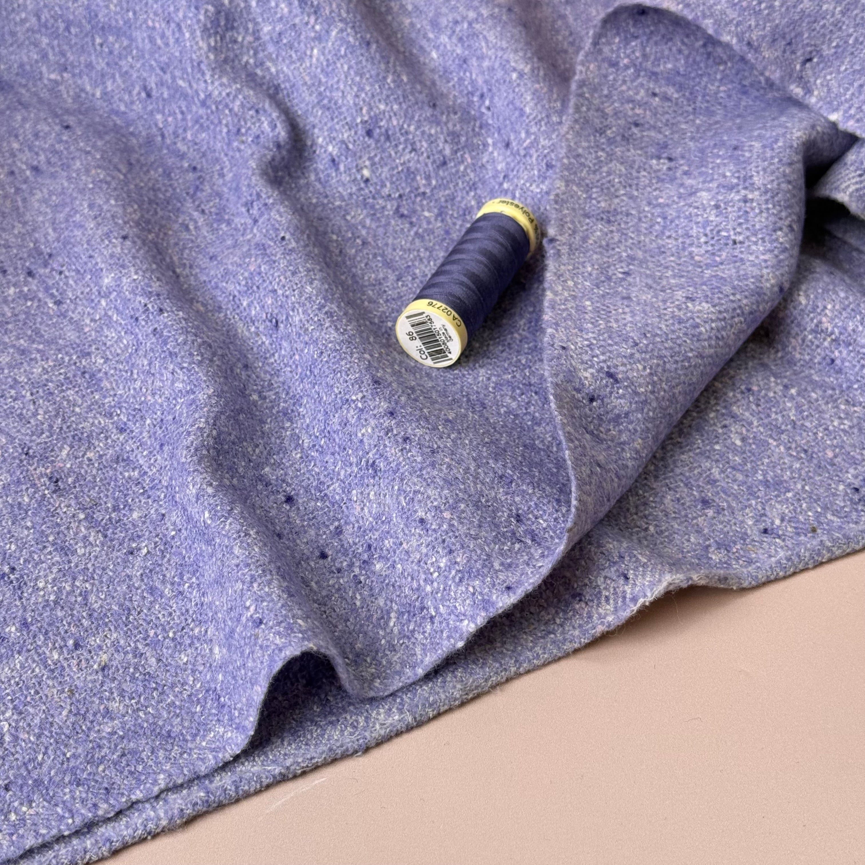 Deadstock Wool & Silk Blend Boucle Fabric