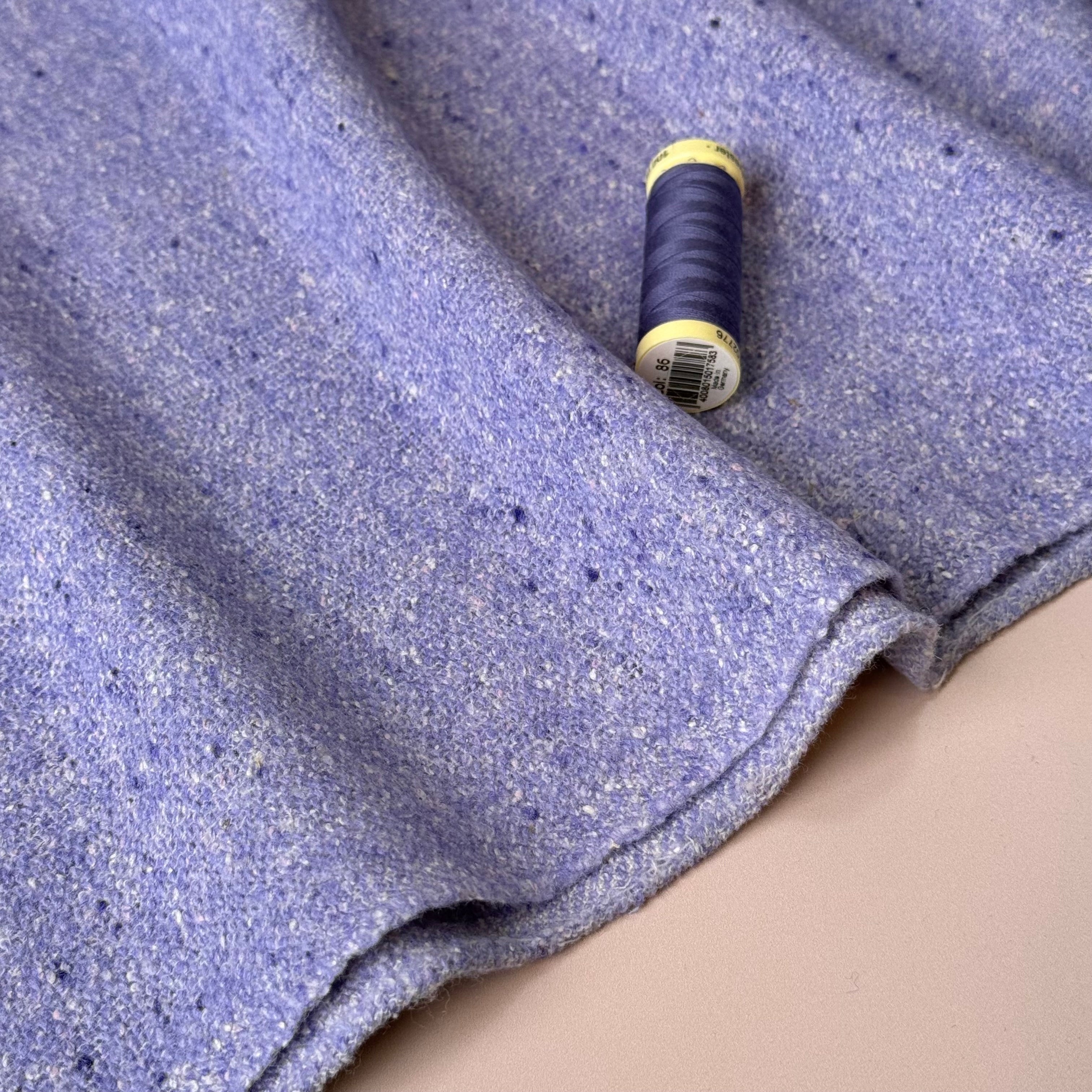 Deadstock Wool & Silk Blend Boucle Fabric