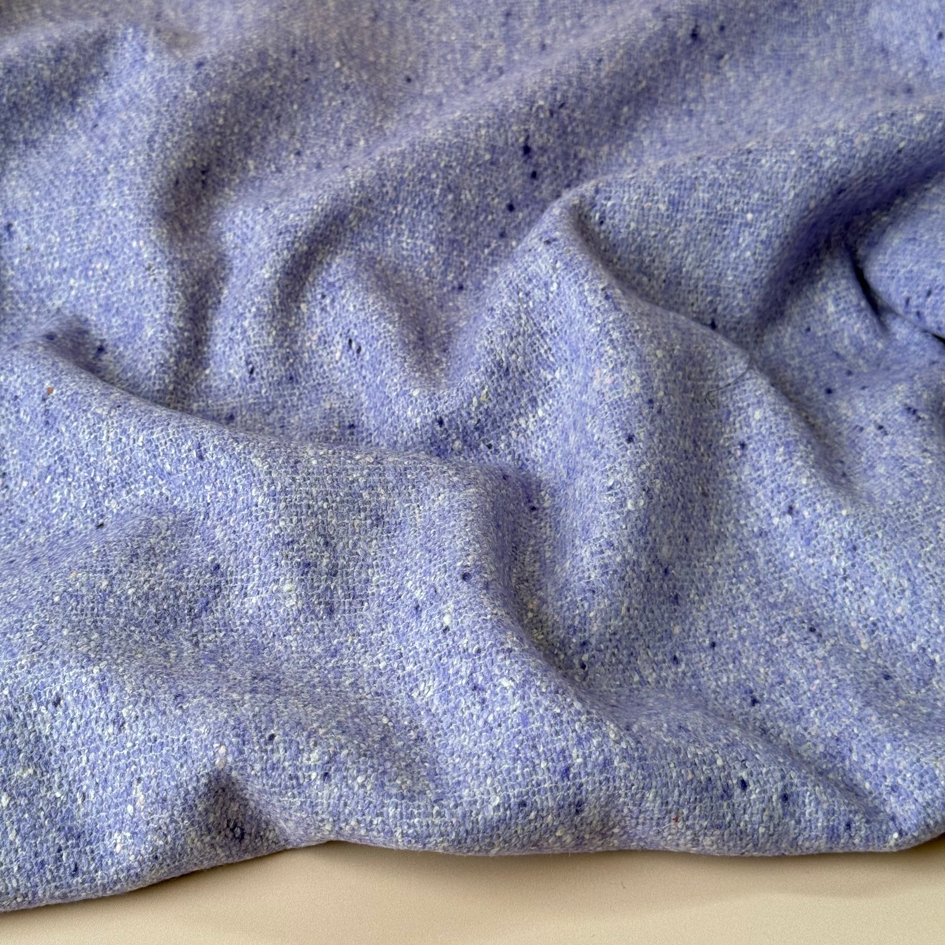 Deadstock Wool & Silk Blend Boucle Fabric