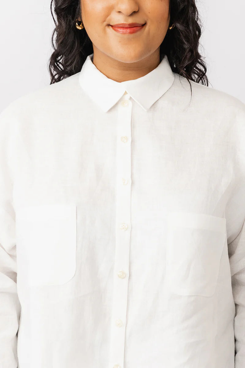 Sewing Kit - Silmu Shirt in Mediterranian Lemons Cotton Lawn