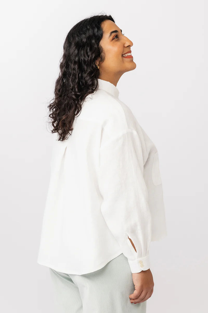 Sewing Kit - Silmu Shirt in Mediterranian Lemons Cotton Lawn