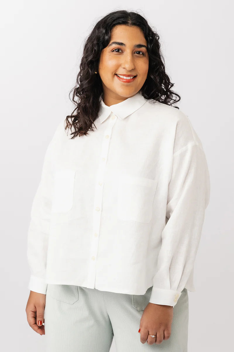 Sewing Kit - Silmu Shirt in Mediterranian Lemons Cotton Lawn