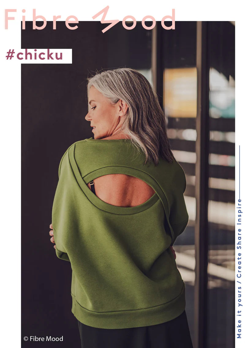 Fibre Mood - CYRILLE & CHICKU Sweater Sewing Pattern 2 in 1
