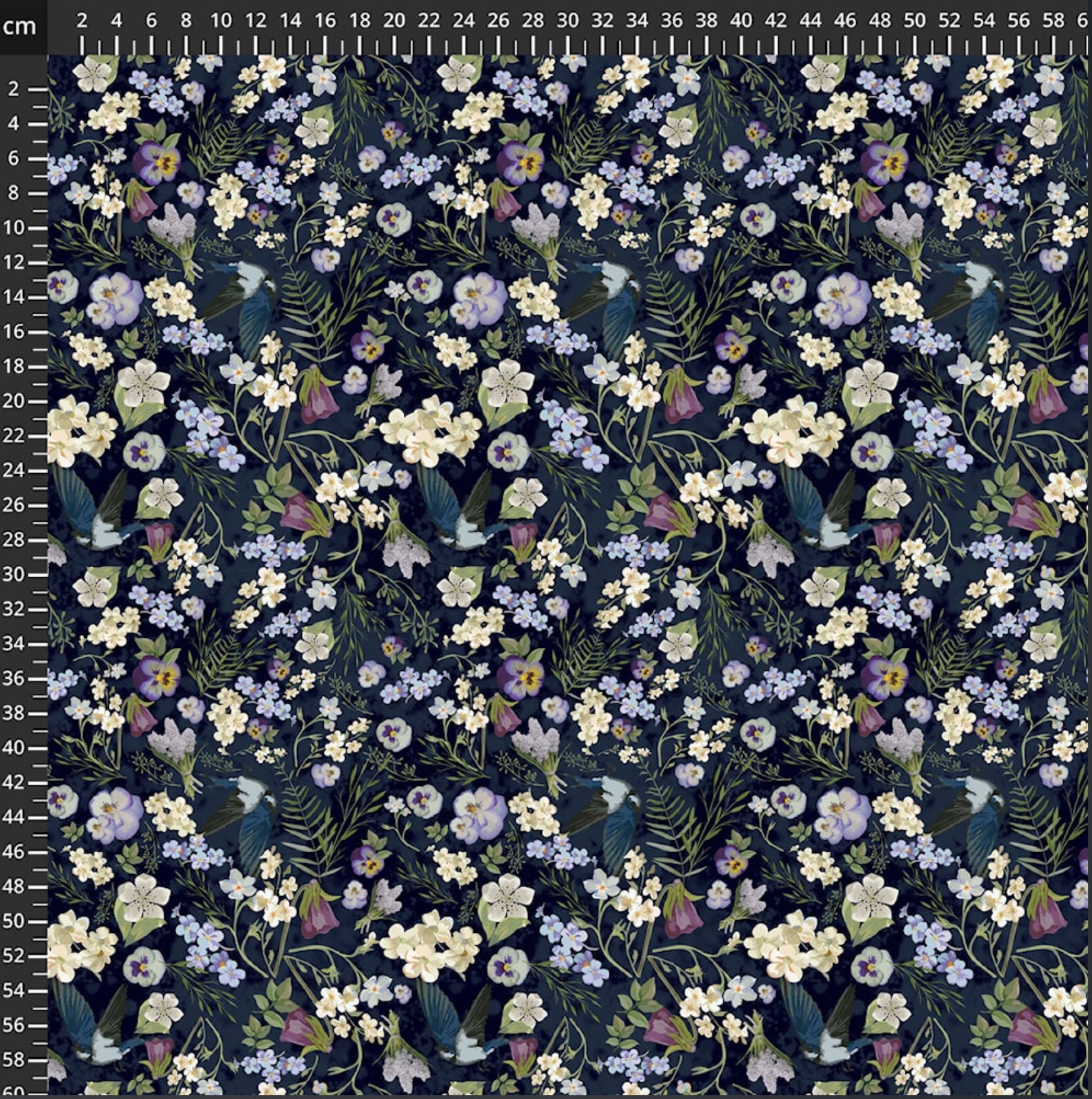Danish Design - Meadow Flowers & Birds ECOVERVO™ Viscose Jersey