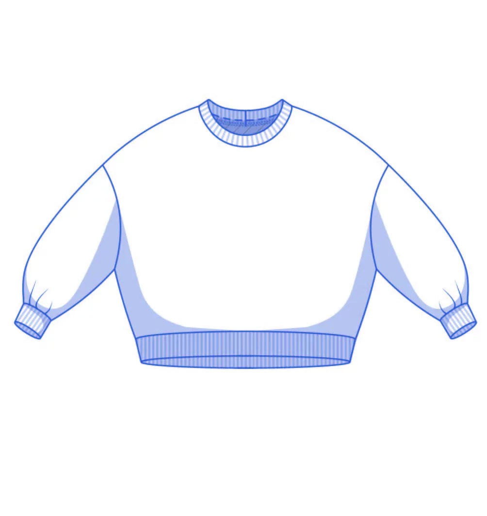 Fibre Mood - CYRILLE & CHICKU Sweater Sewing Pattern 2 in 1
