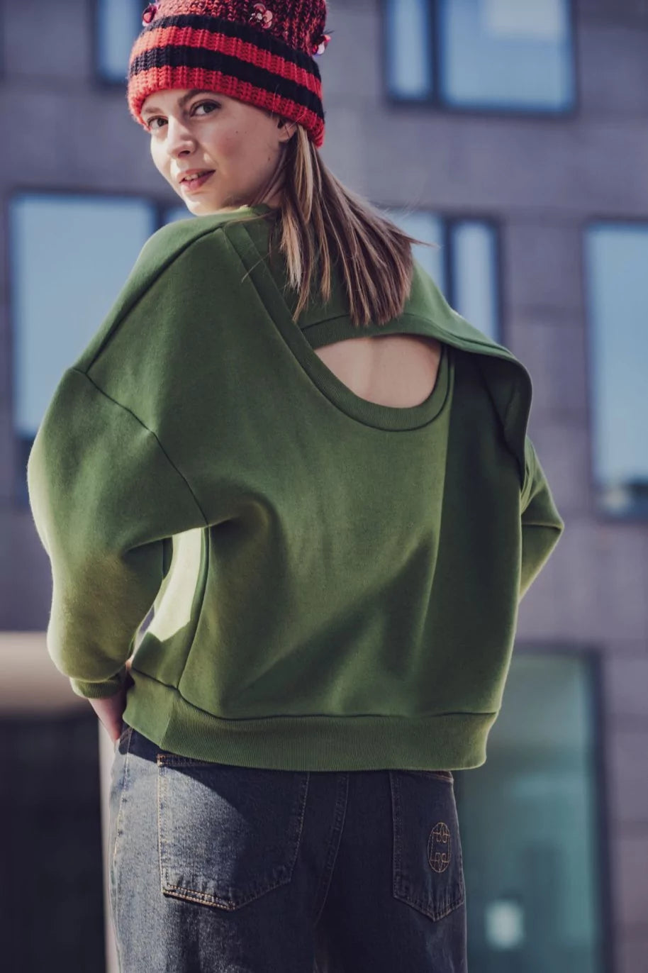 Fibre Mood - CYRILLE & CHICKU Sweater Sewing Pattern 2 in 1