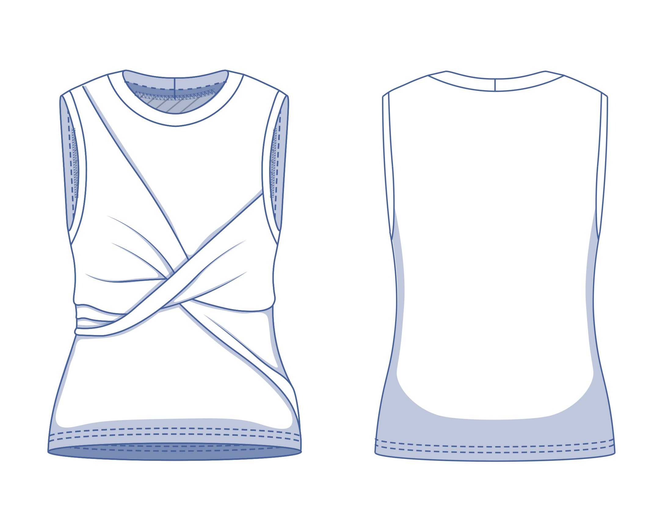 Fibre Mood - THALIA & TIANY Top Sewing Pattern 2 in 1