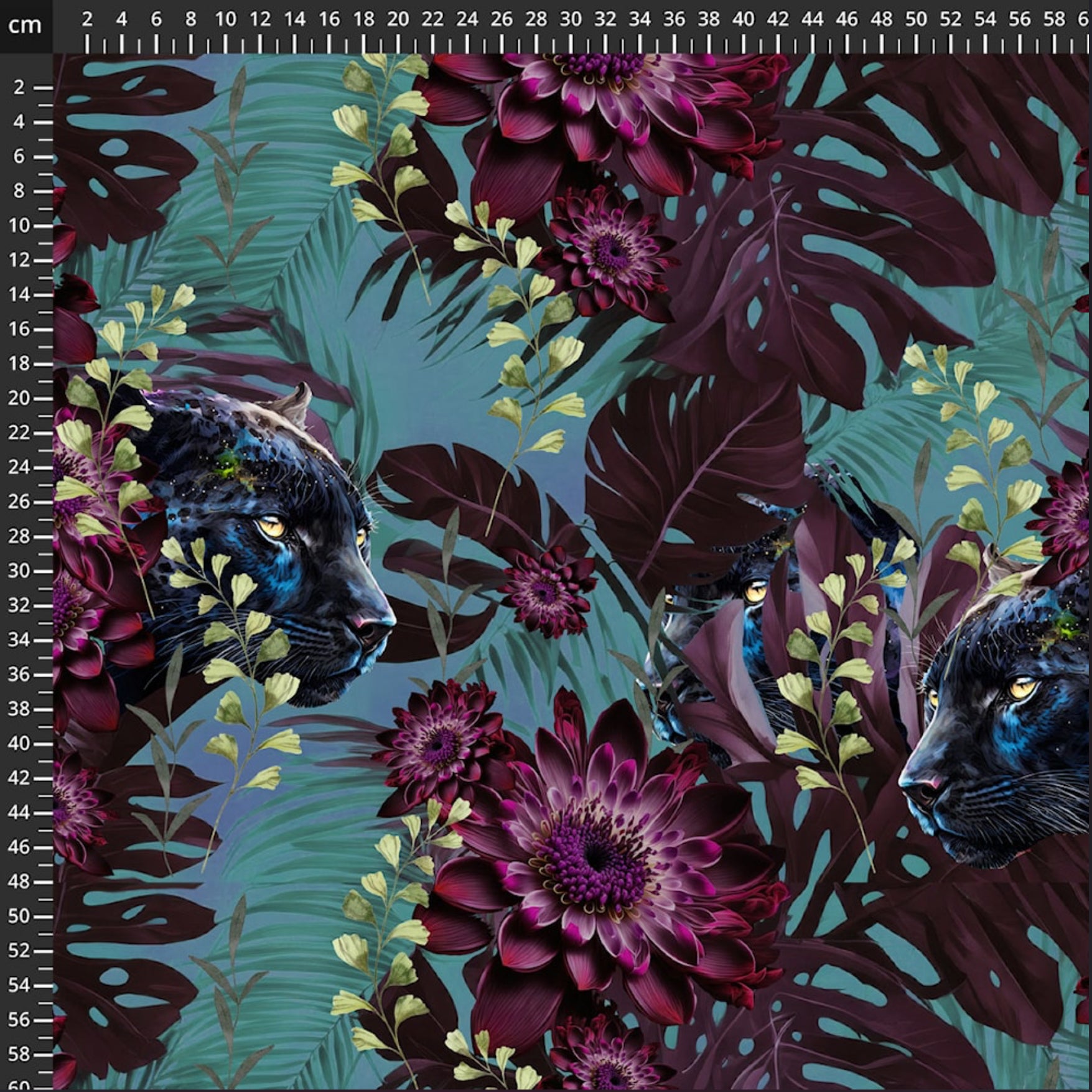 Danish Design - Panther in the Garden ECOVERVO™ Viscose Jersey