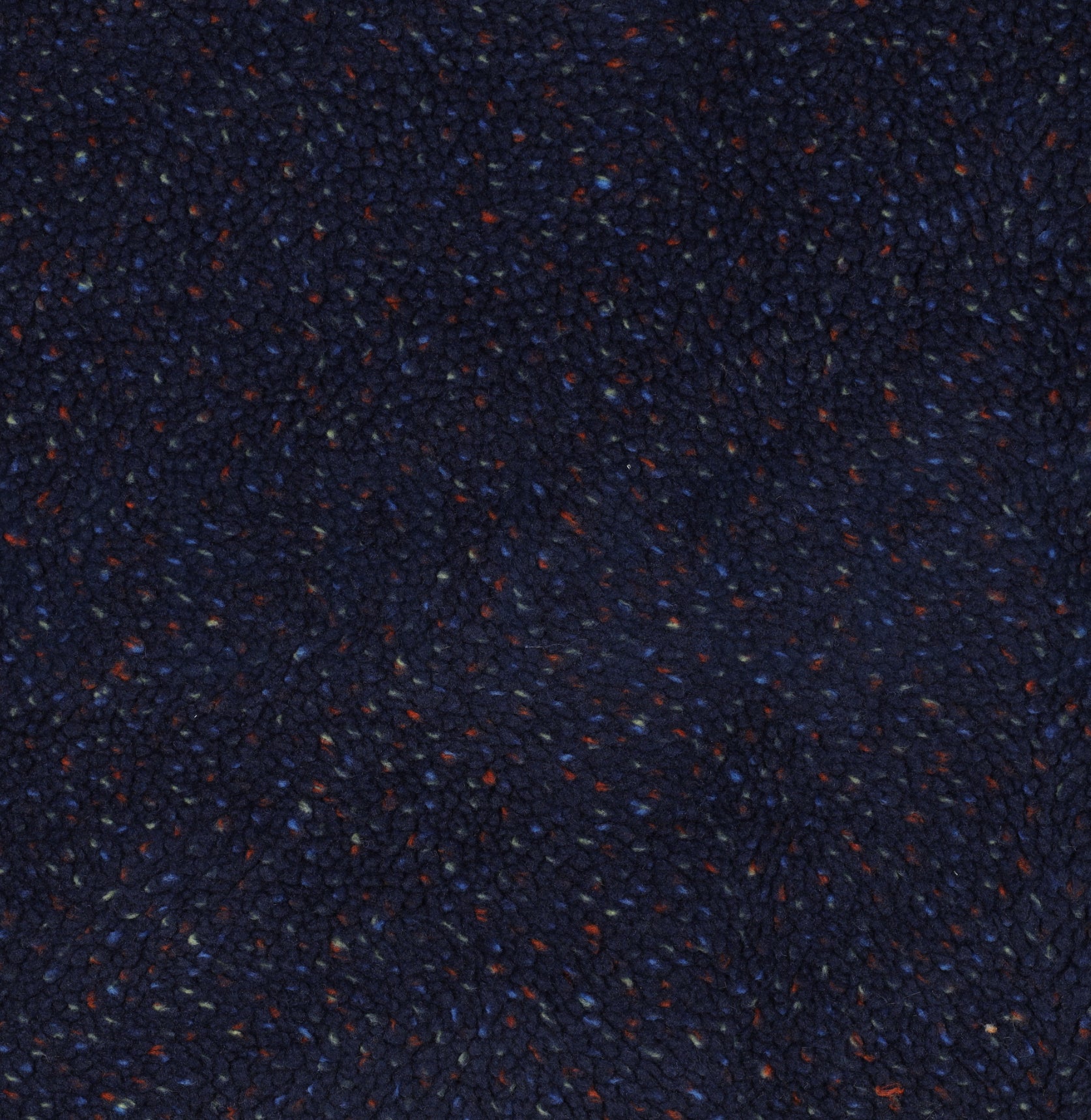 Speckles Navy Teddy Coating Fabric