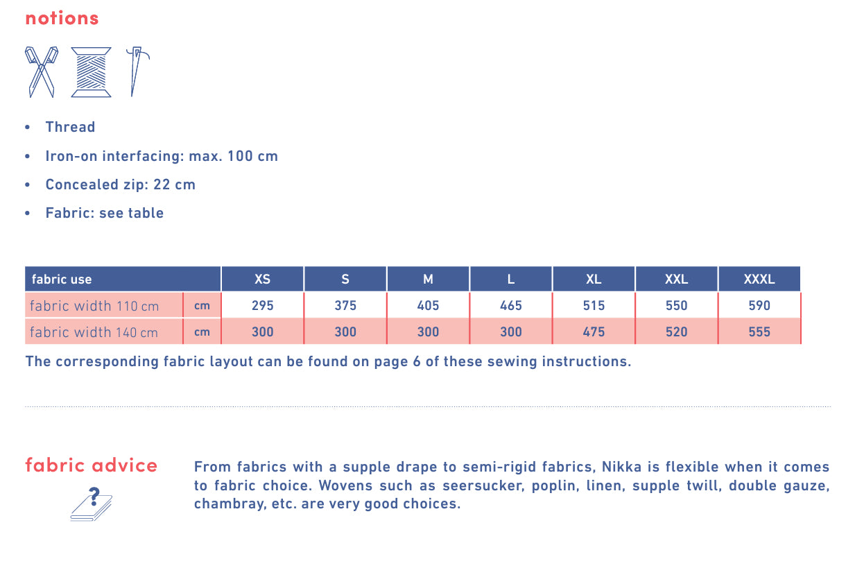 Fibre Mood - NIKKA Dress Sewing Pattern