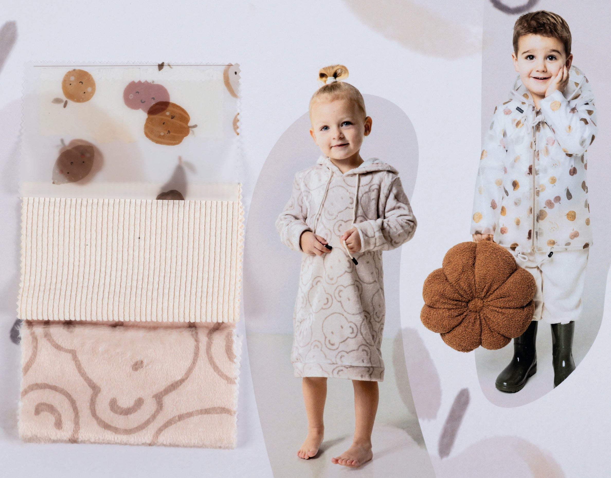 Autumn Harvest Transparent Raincoat Fabric