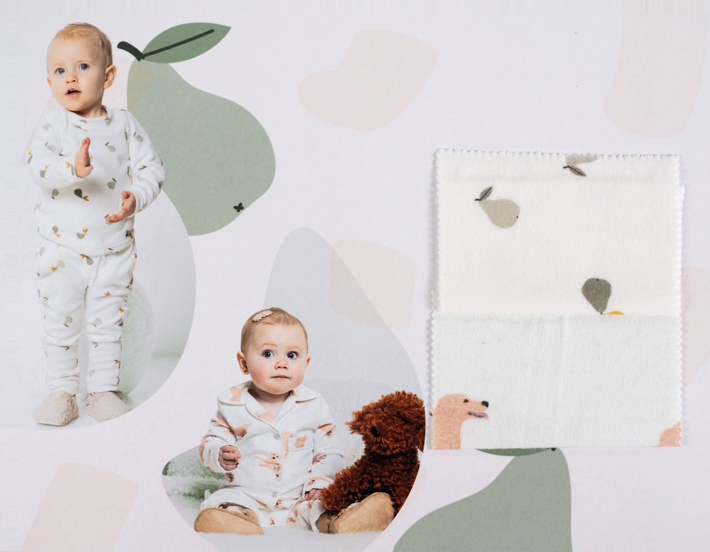 Puppies Brushed Cotton Flannel