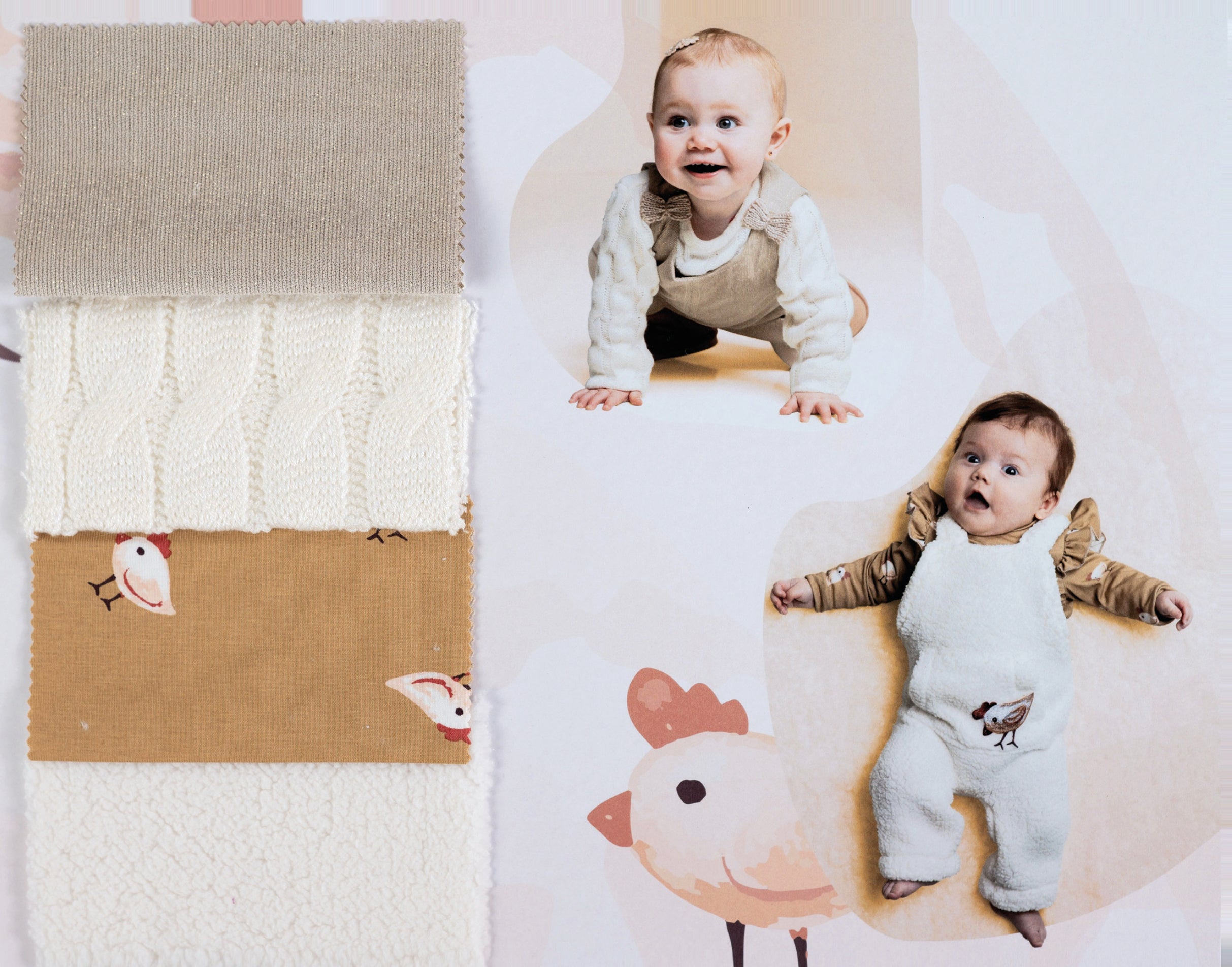 Sparkle Stretch Needlecord with Foil in Beige